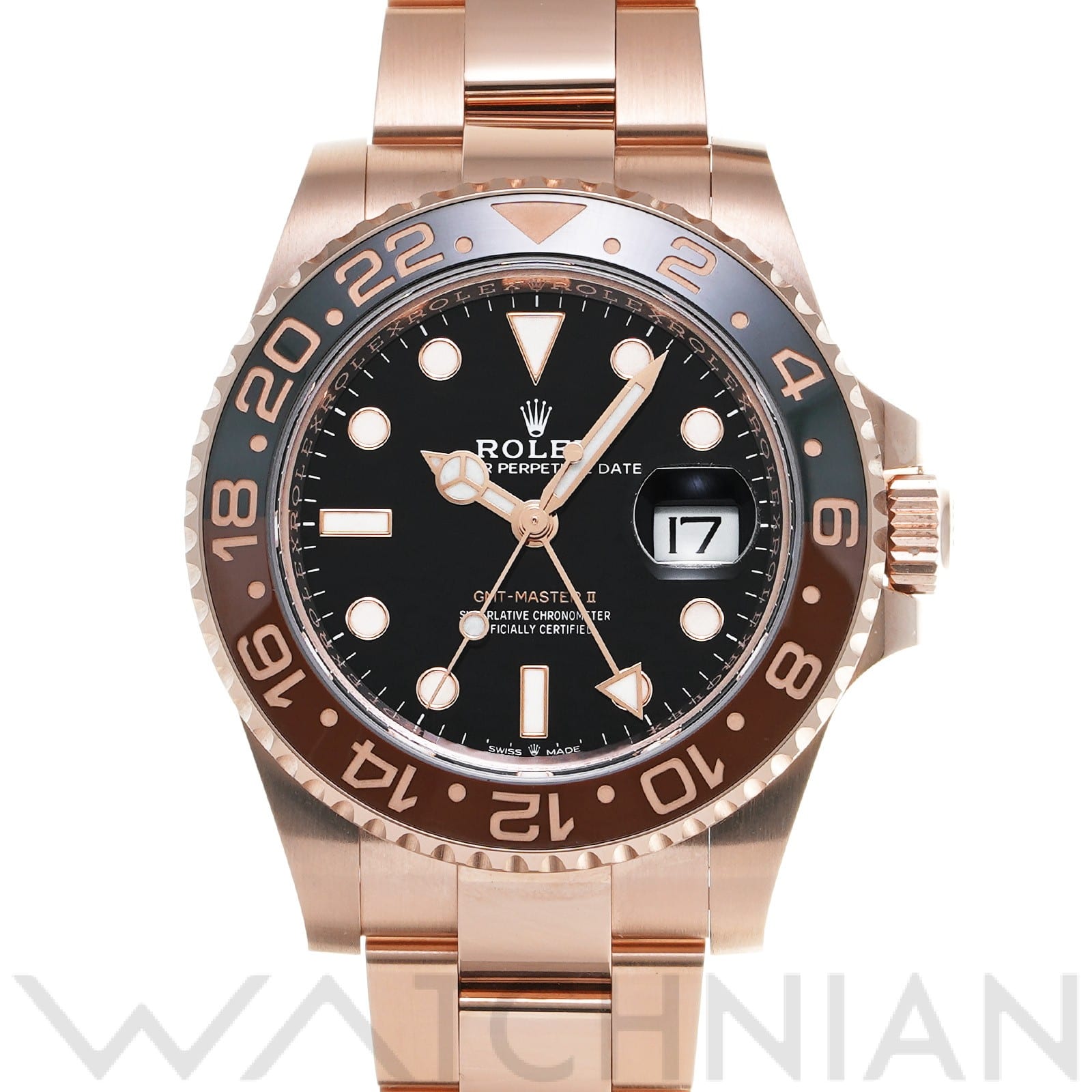 GMTマスターII 126715CHNR ランダムシリアル ブラック ロレックス ROLEX メンズ 【中古】