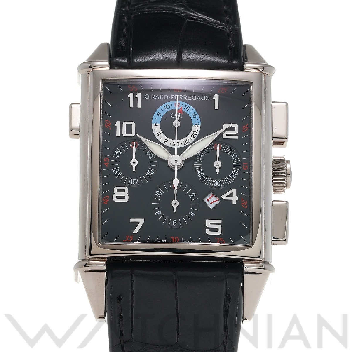 ジラール ペルゴ / GIRARD-PERREGAUX ヴィンテージ 1945 25975-53-612-BA6A ブラック メンズ 時計 【中古】【wristwatch】