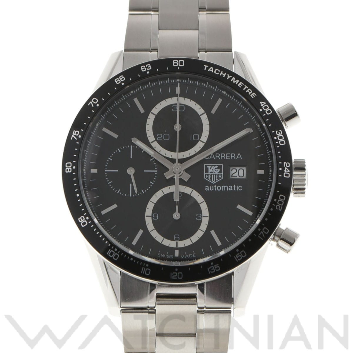 タグ ホイヤー / TAG HEUER カレラ キャリバー16 クロノグラフ CV2010.BA0786 ブラック メンズ 時計 【中古】【wristwatch】