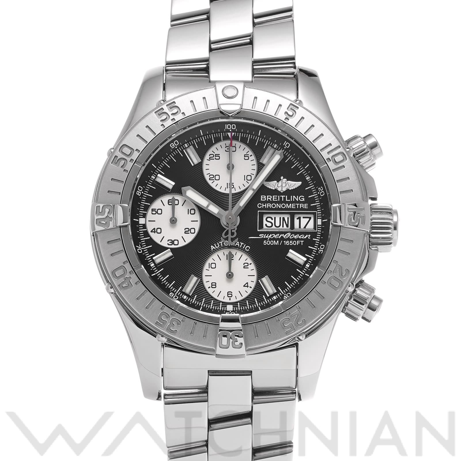 ブライトリング / BREITLING クロノ スーパーオーシャン A111B83PRS ブラック/シルバー メンズ 時計 【中古】【wristwatch】