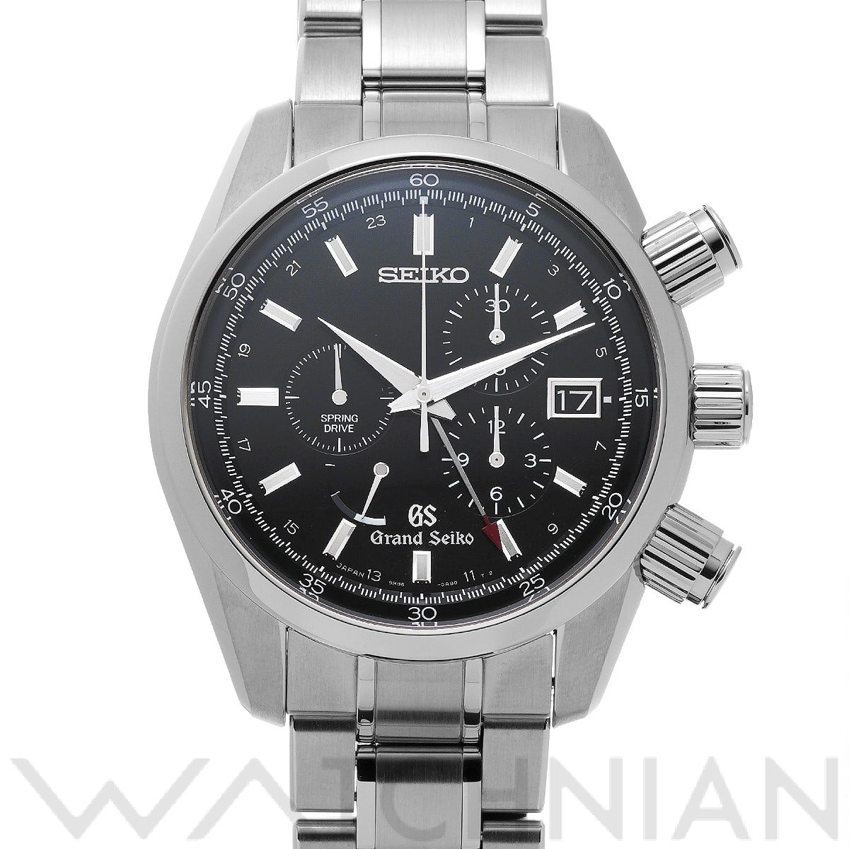 グランドセイコー / Grand Seiko スポーツコレクション スプリングドライブ クロノグラフ GMT SBGC003 ブラック メンズ 時計 【中古】【wristwatch】