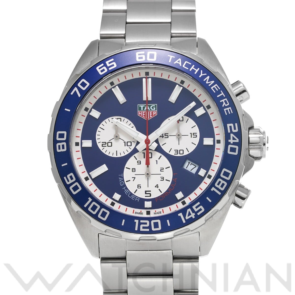 タグ ホイヤー / TAG HEUER フォーミュラ1 クォーツ クロノグラフ レッドブルレーシング CAZ1018.BA0842 ブルー/シルバー メンズ 時計 【中古】【wristwatch】