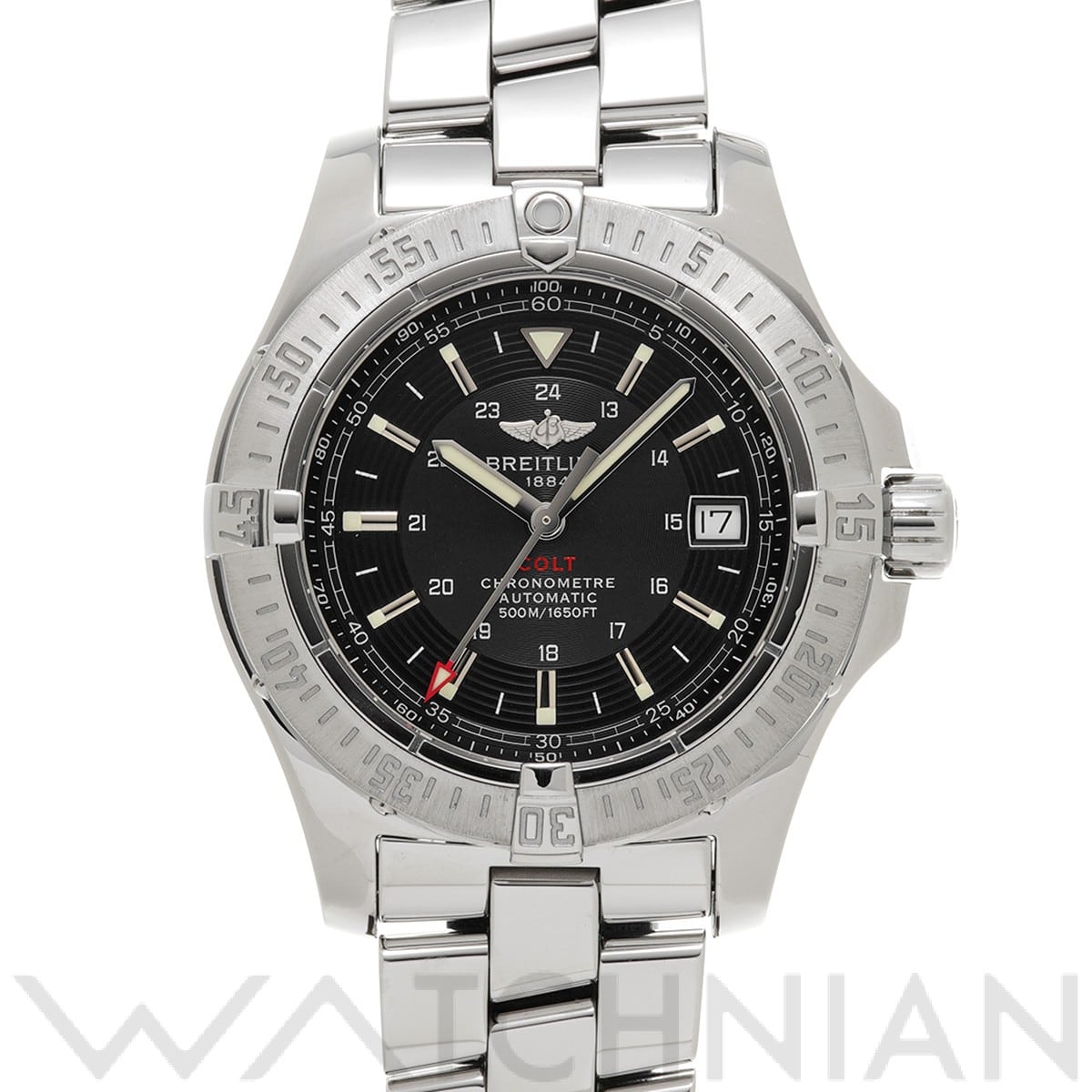 ブライトリング / BREITLING コルト エアロマリン A17380 ブラック メンズ 時計 【中古】【wristwatch】