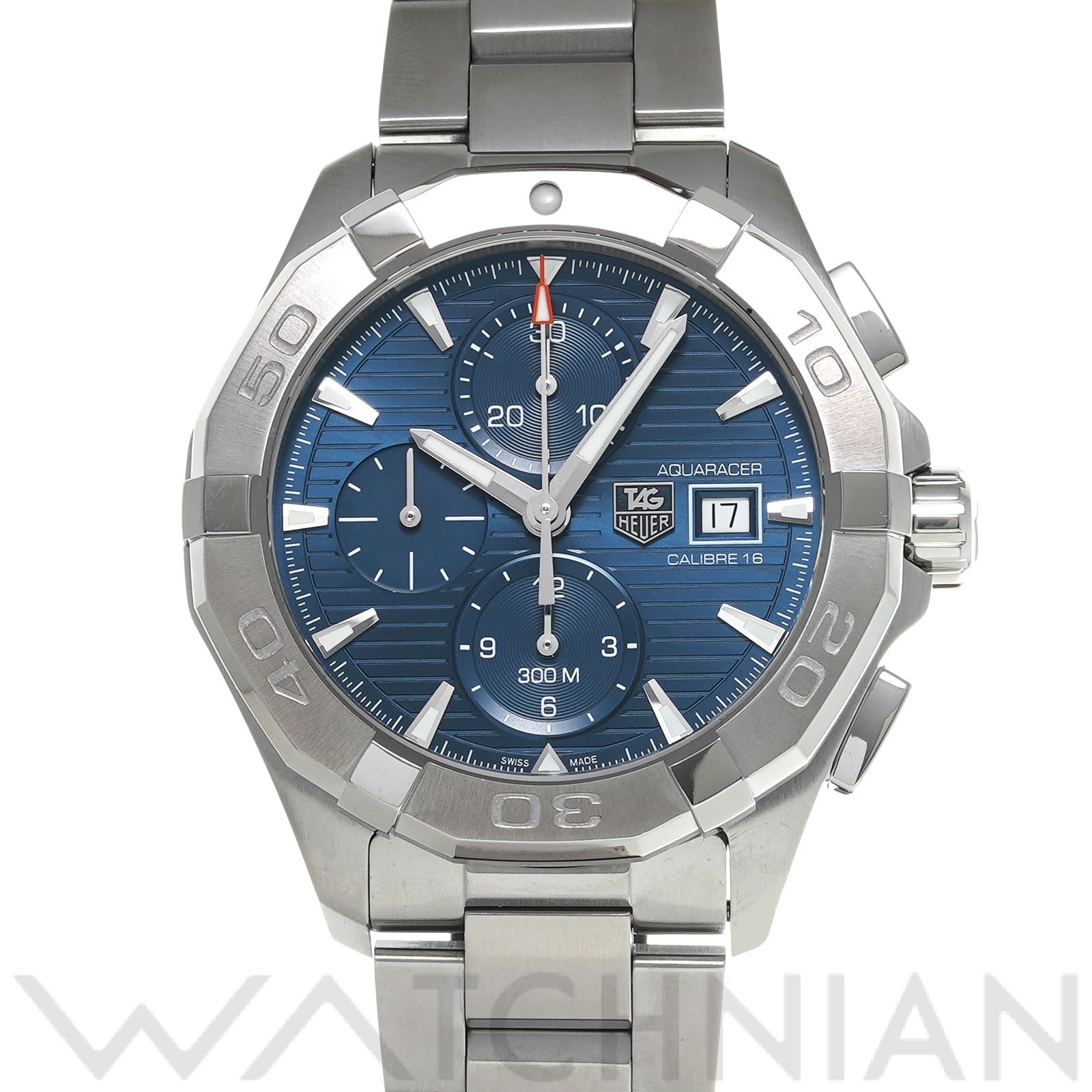 タグ ホイヤー / TAG HEUER アクアレーサー キャリバー16 クロノグラフ CAY2112.BA0927 ブルー メンズ 時計 【中古】【wristwatch】