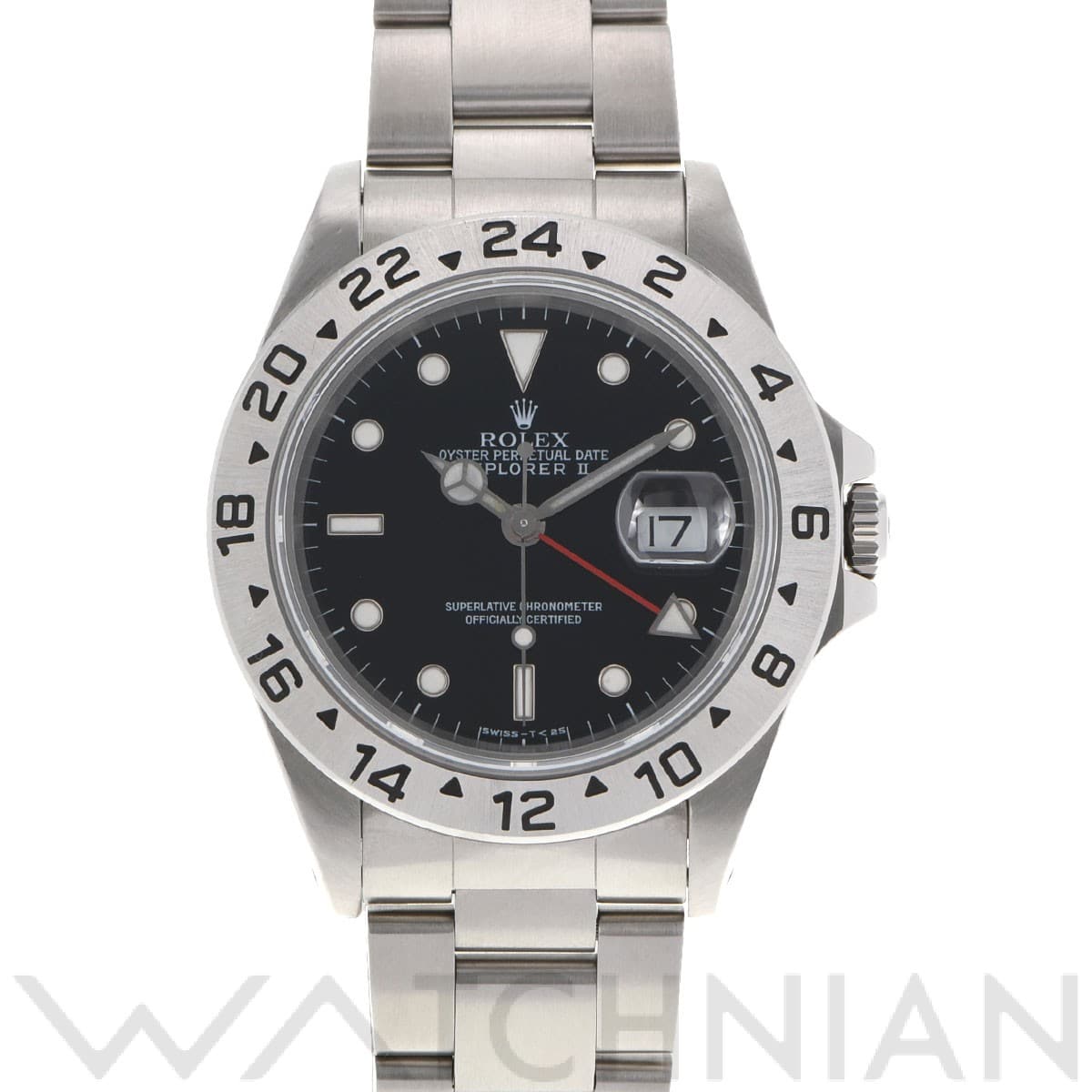 ロレックス エクスプローラーII 16570 ブラック メンズ 時計 【中古】【wristwatch】