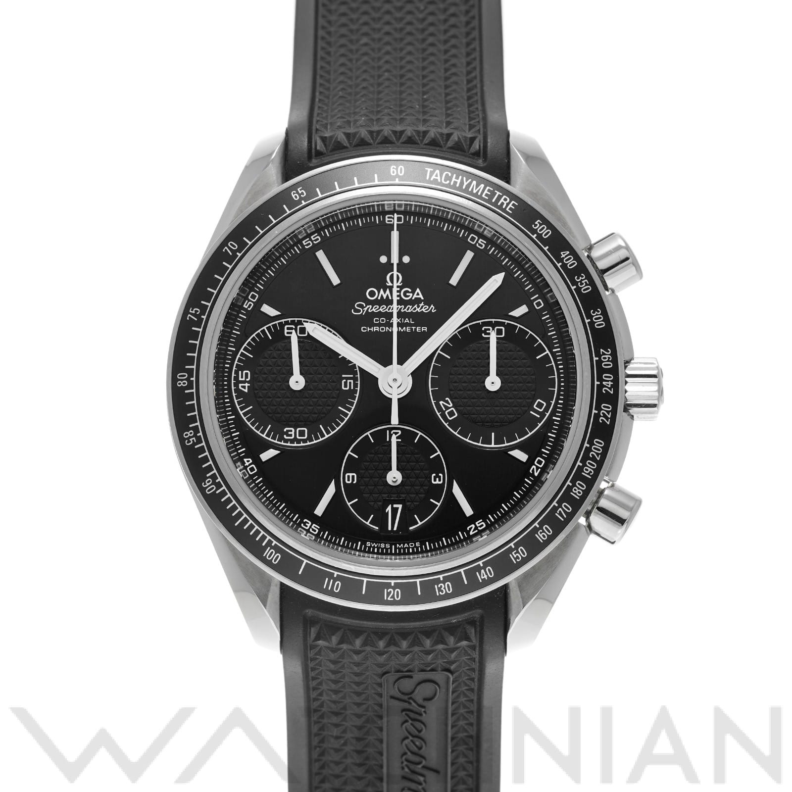 スピードマスター レーシング コーアクシャル 326.32.40.50.01.001 ブラック オメガ OMEGA メンズ 【中古】