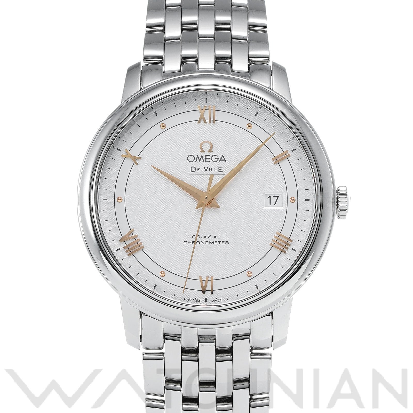 オメガ / OMEGA デ・ヴィル プレステージ コーアクシャル 424.10.40.20.02.004 シルバー メンズ 時計 【中古】【wristwatch】
