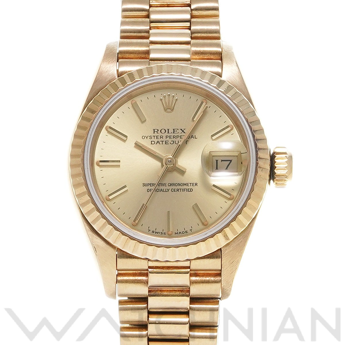 ロレックス デイトジャスト 26 69178 シャンパン レディース 時計 【中古】【wristwatch】