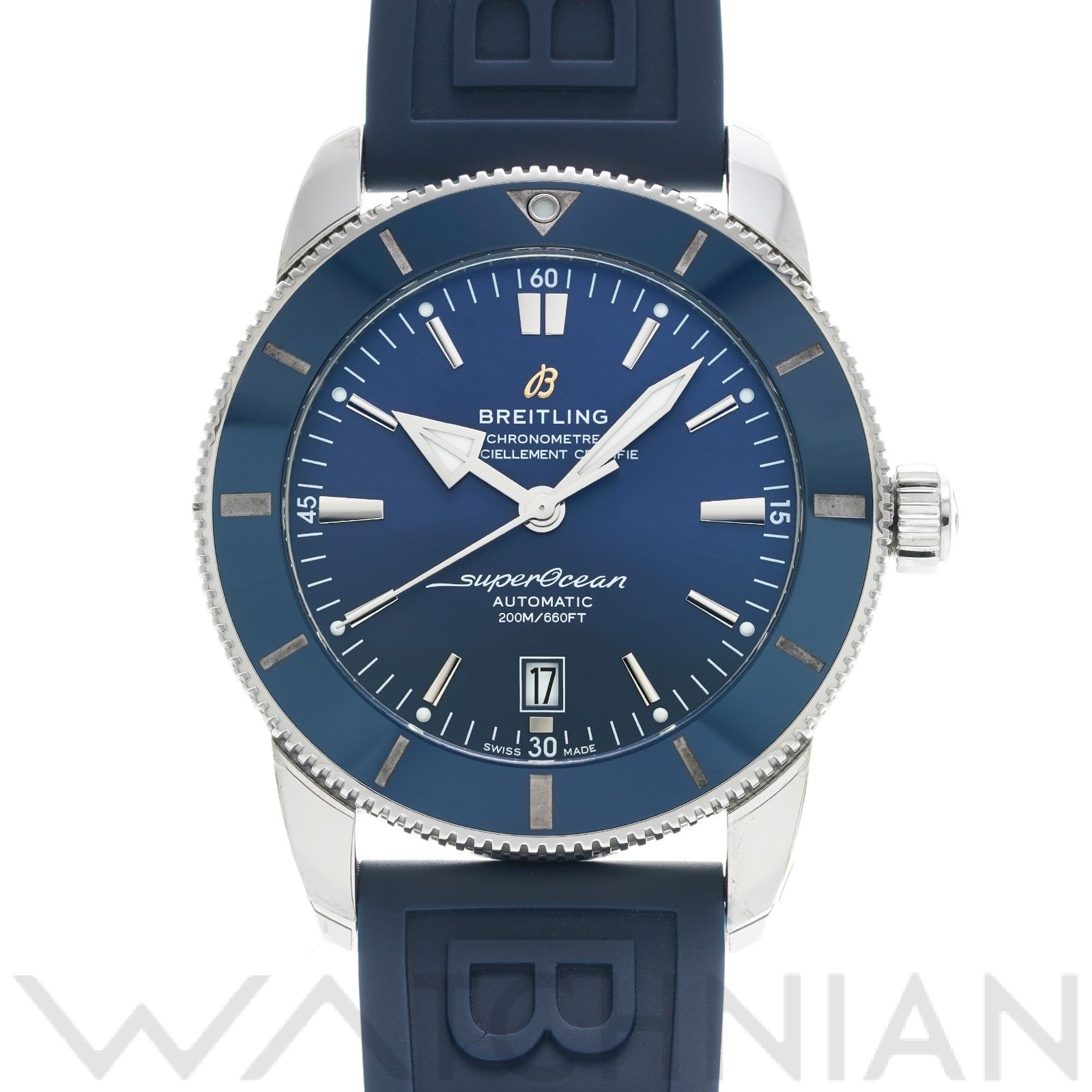 スーパーオーシャン ヘリテージ II B20 オートマチック 46 AB2020161C1S1 ブルー ブライトリング BREITLING メンズ 【中古】