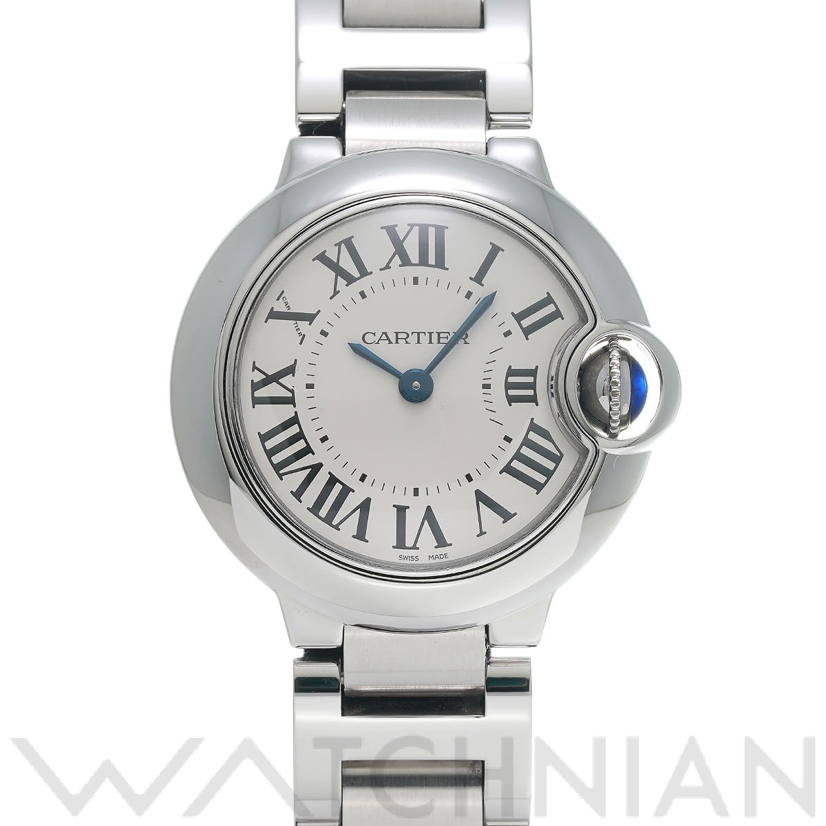 カルティエ / CARTIER バロンブルー ドゥ カルティエ 28mm W69010Z4 シルバー レディース 時計 【中古】【wristwatch】