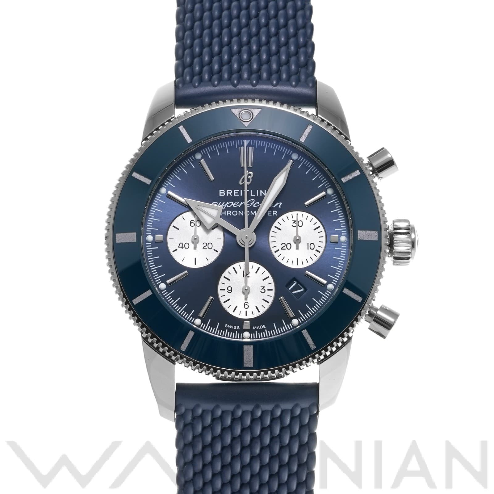 スーパーオーシャン ヘリテージ B01 クロノグラフ 44 AB0162161C1S1 ブルー/シルバー ブライトリング BREITLING メンズ 【中古】