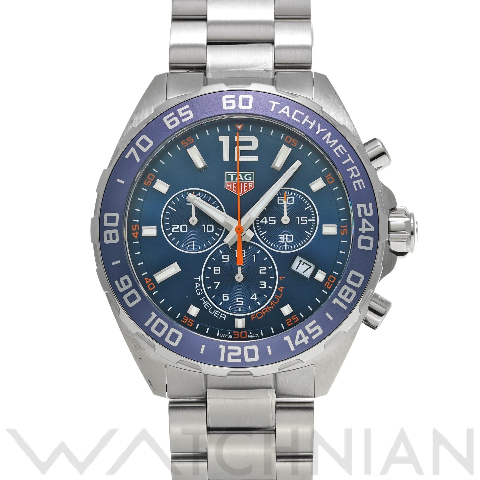 タグ ホイヤー / TAG HEUER フォーミュラ1 クォーツ クロノグラフ CAZ1014.BA0842 ブルー メンズ 時計 【中古】【wristwatch】