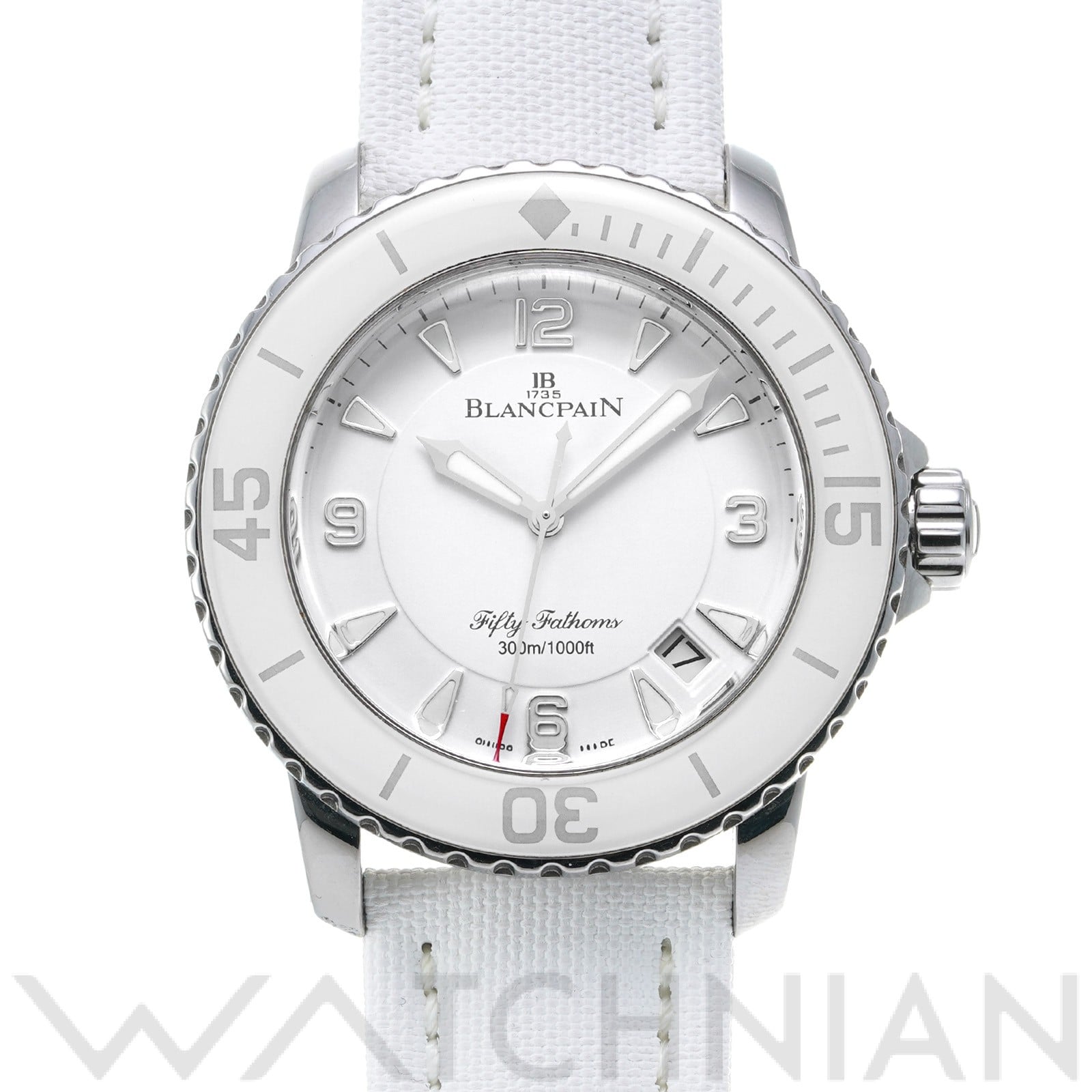 ブランパン / Blancpain フィフティ ファゾムス 5015 1127 52A ホワイト メンズ 時計 【中古】【wristwatch】