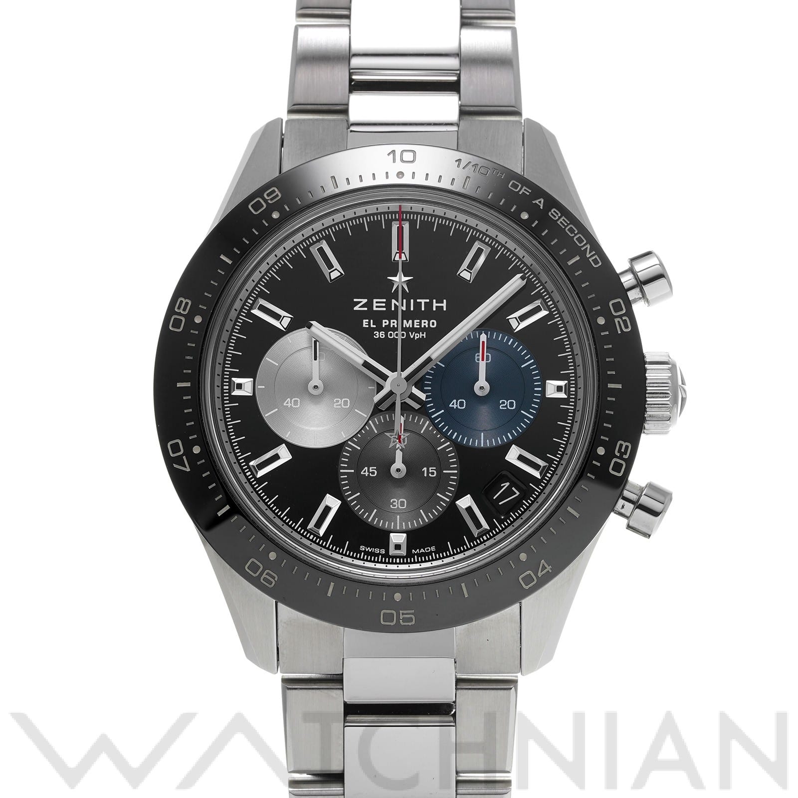 ゼニス / ZENITH クロノマスター エル・プリメロ スポーツ 03.3100.3600/21.M3100 ブラックラッカー メンズ 時計 【中古】【wristwatch】