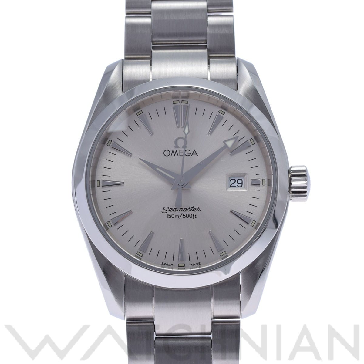 オメガ / OMEGA シーマスター アクアテラ クォーツ 2518.30 シルバー メンズ 時計 【中古】【wristwatch】