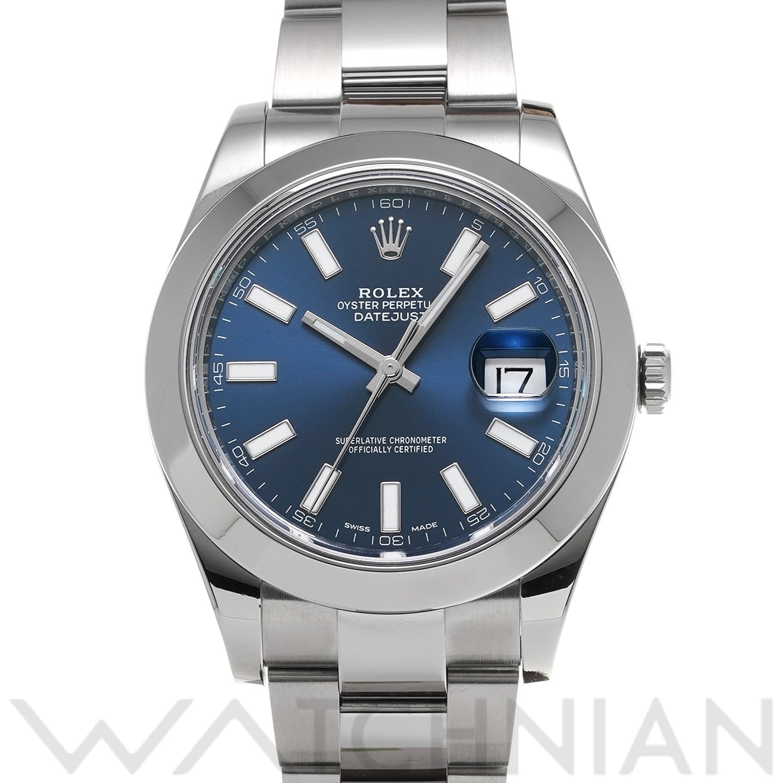 ロレックス デイトジャスト II 116300 ブルー メンズ 時計 【中古】【wristwatch】