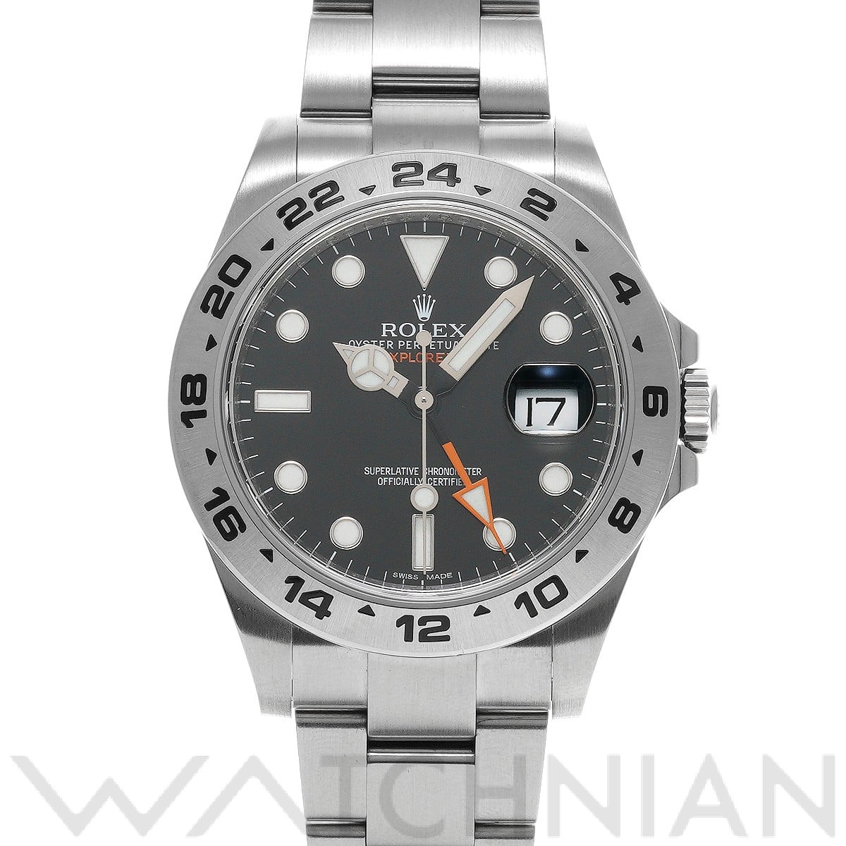 ロレックス エクスプローラーII 216570 ブラック メンズ 時計 【中古】【wristwatch】