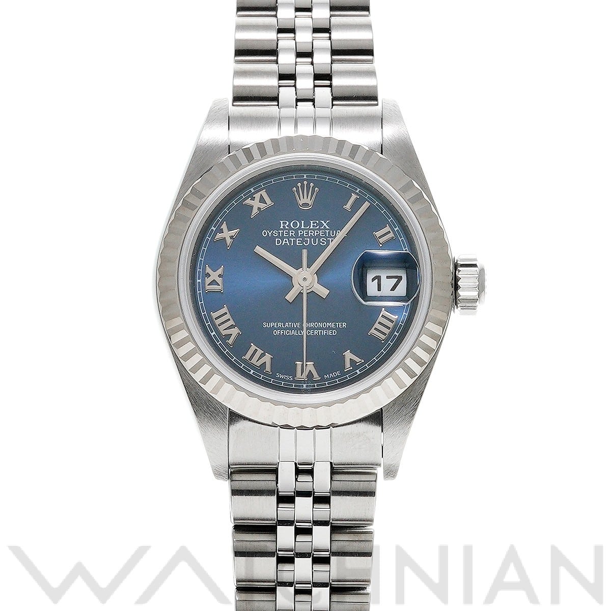 ロレックス デイトジャスト 26 79174 ブルー レディース 時計 【中古】【wristwatch】