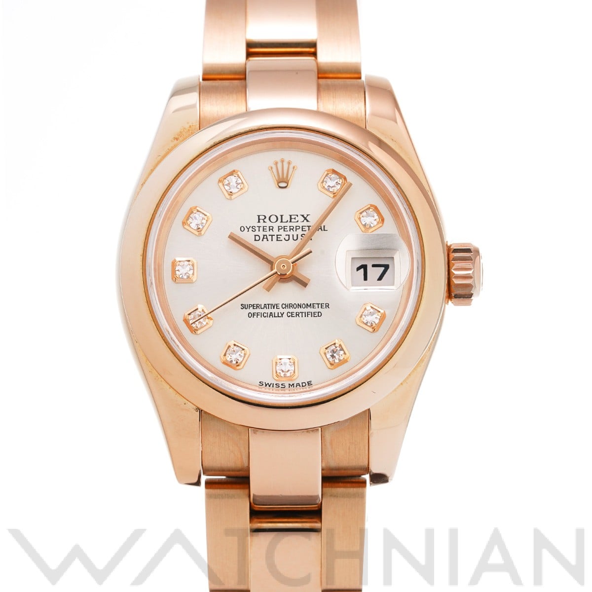 ロレックス レディ デイトジャスト 26 179165G シルバー/ダイヤモンド レディース 時計 【中古】【wristwatch】