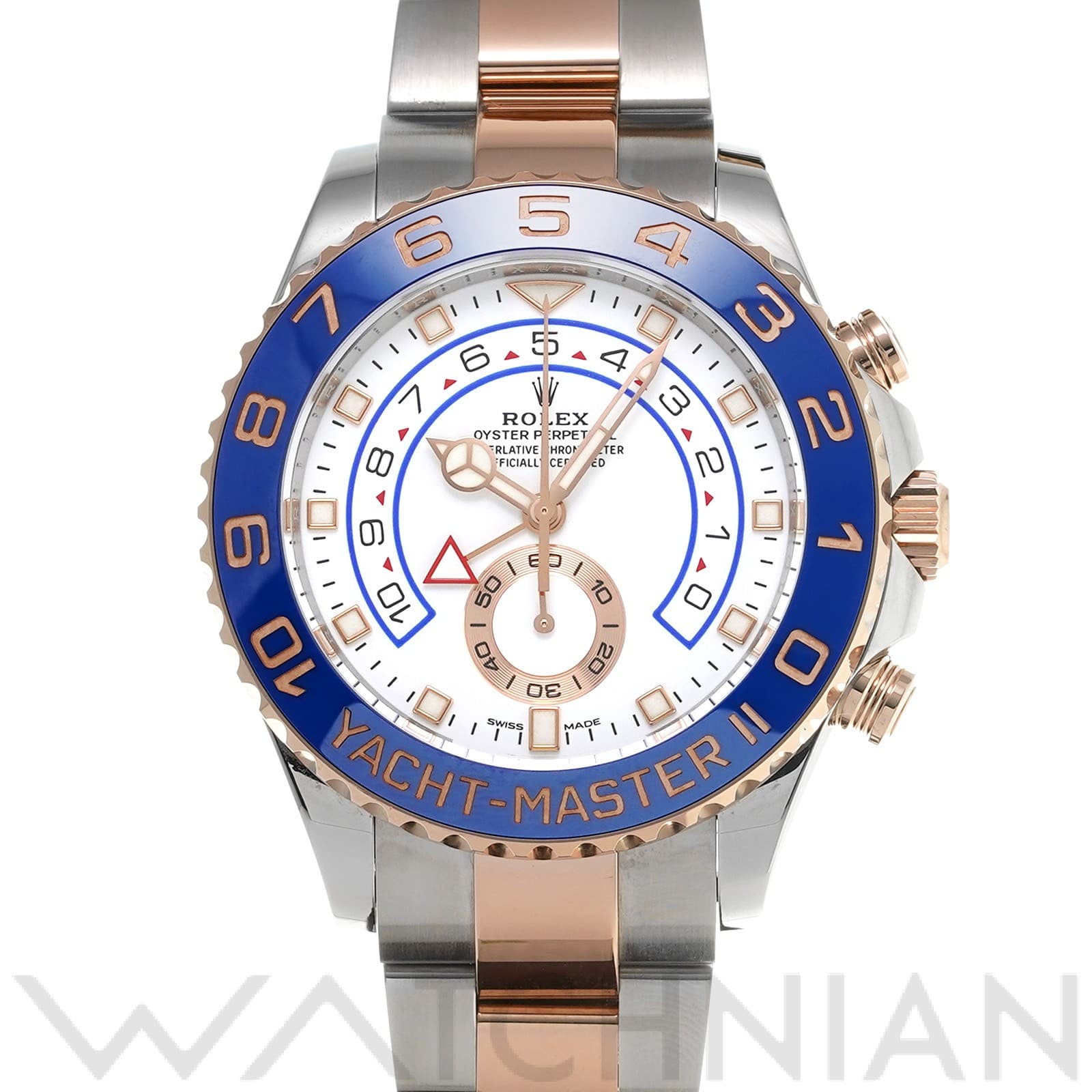 ロレックス ヨットマスターII 116681 ホワイト メンズ 時計 【中古】【wristwatch】