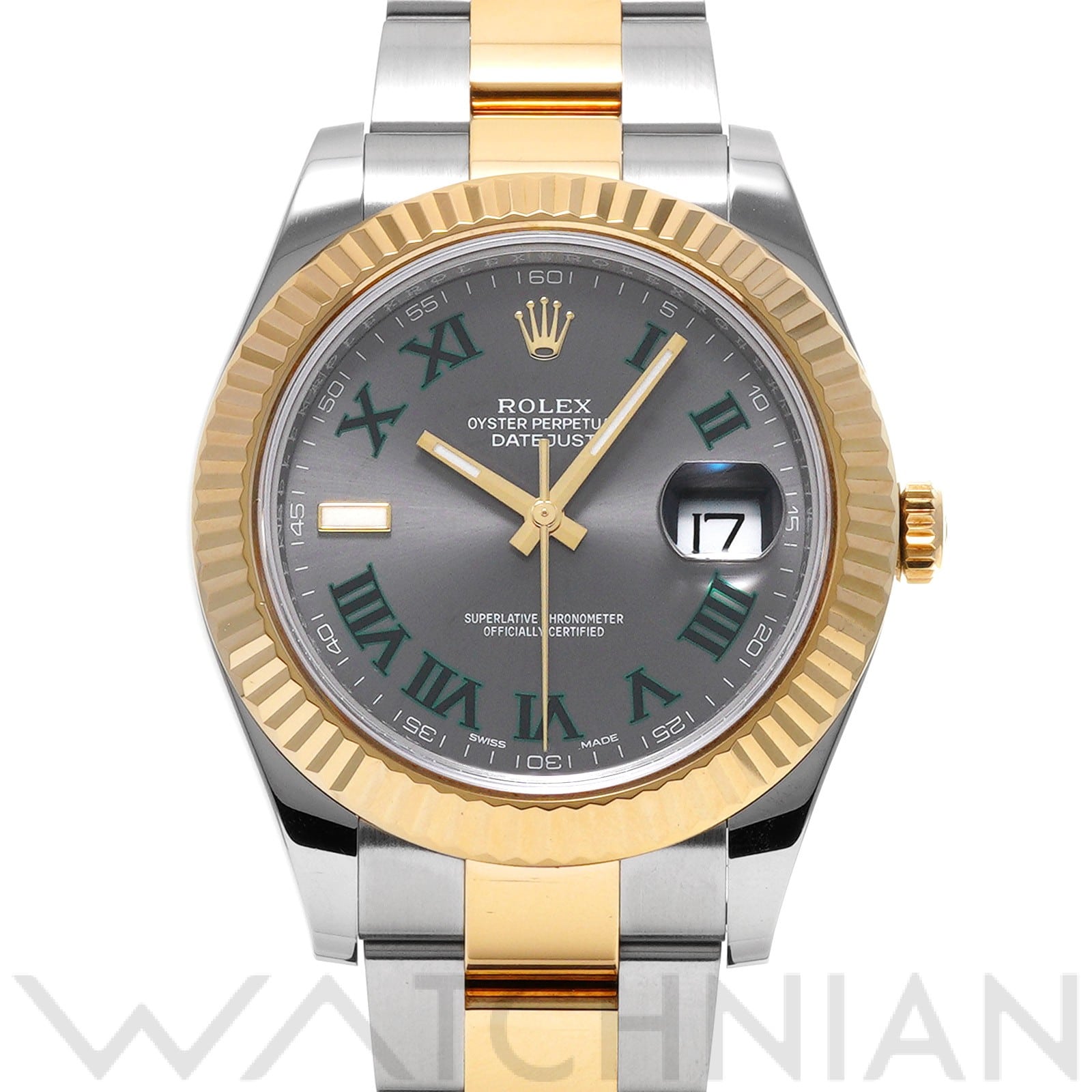 ロレックス デイトジャストII 116333 グレー メンズ 時計 【中古】【wristwatch】