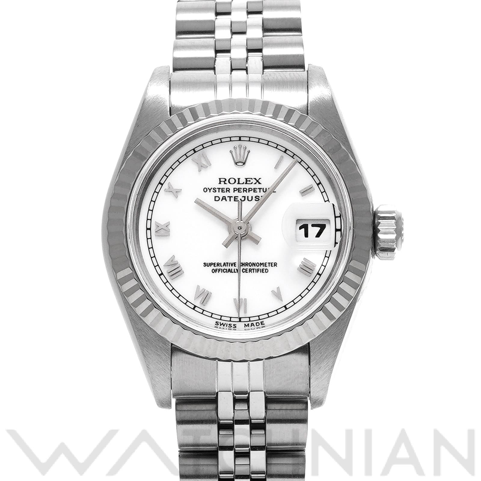 ロレックス デイトジャスト 26 69174 ホワイト レディース 時計 【中古】【wristwatch】