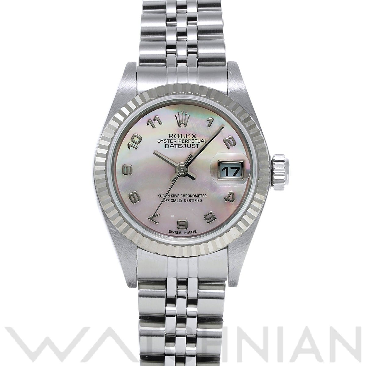 ロレックス デイトジャスト 79174NA ホワイトシェル レディース 時計 【中古】【wristwatch】