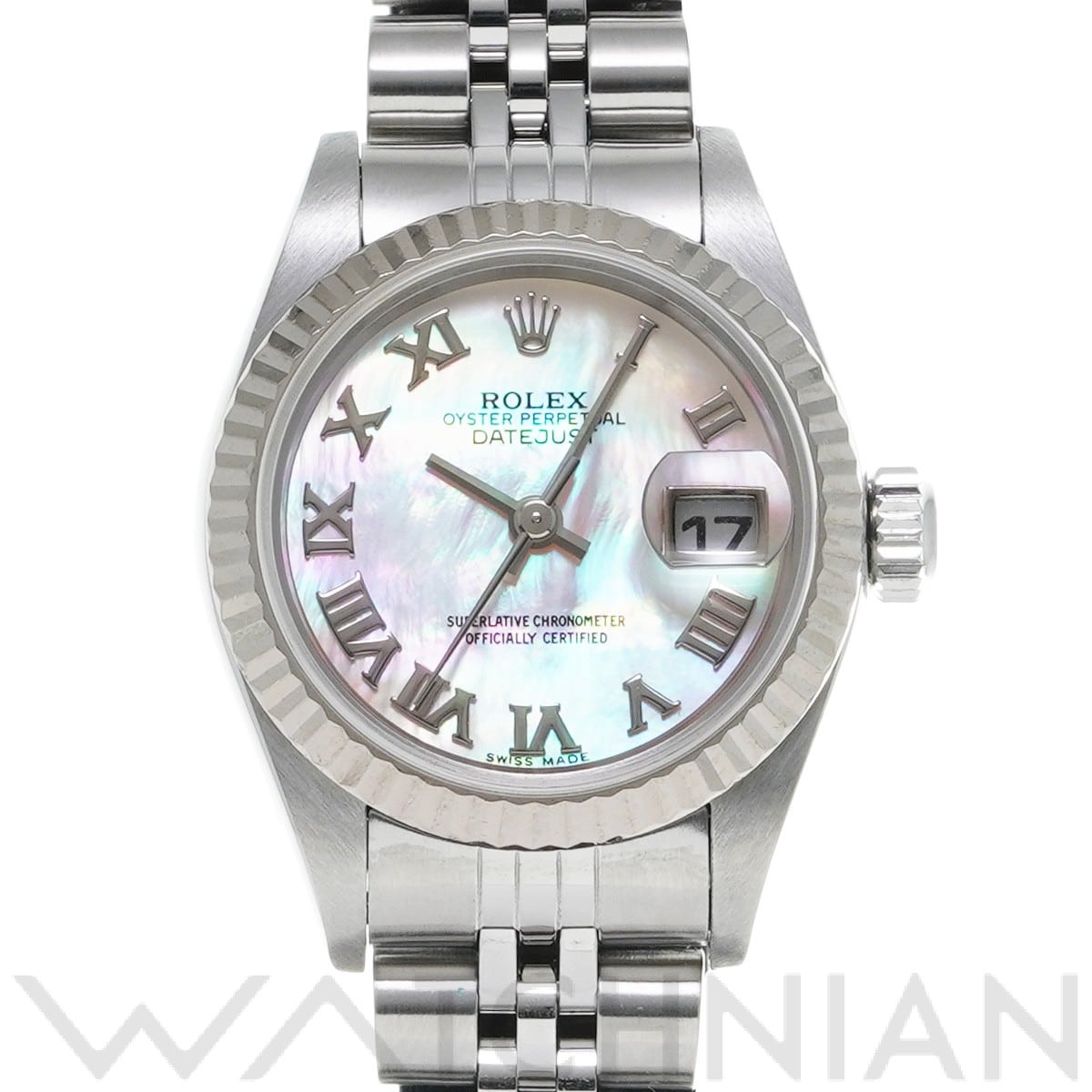 ロレックス デイトジャスト 79174NR ホワイトシェル レディース 時計 【中古】【wristwatch】