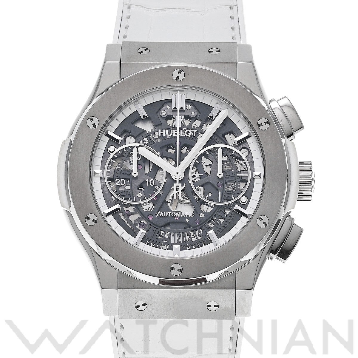 ウブロ / HUBLOT クラシックフュージョン アエロフュージョン クロノグラフ オールホワイト 525.NE.0127.LR スケルトン メンズ 時計 【中古】【wristwatch】