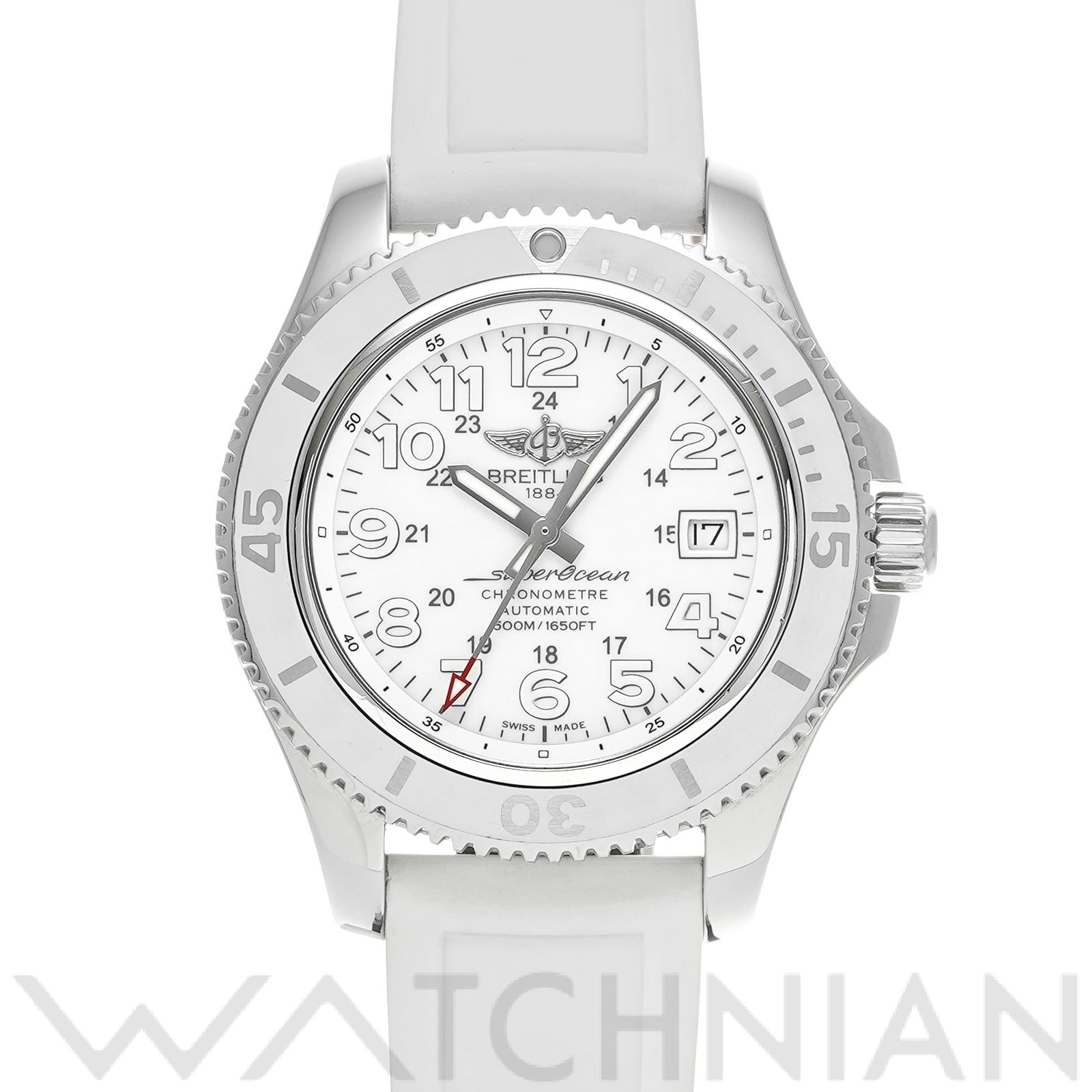 スーパーオーシャン II 42 A17365D2/A766 ホワイト ブライトリング BREITLING メンズ 【中古】
