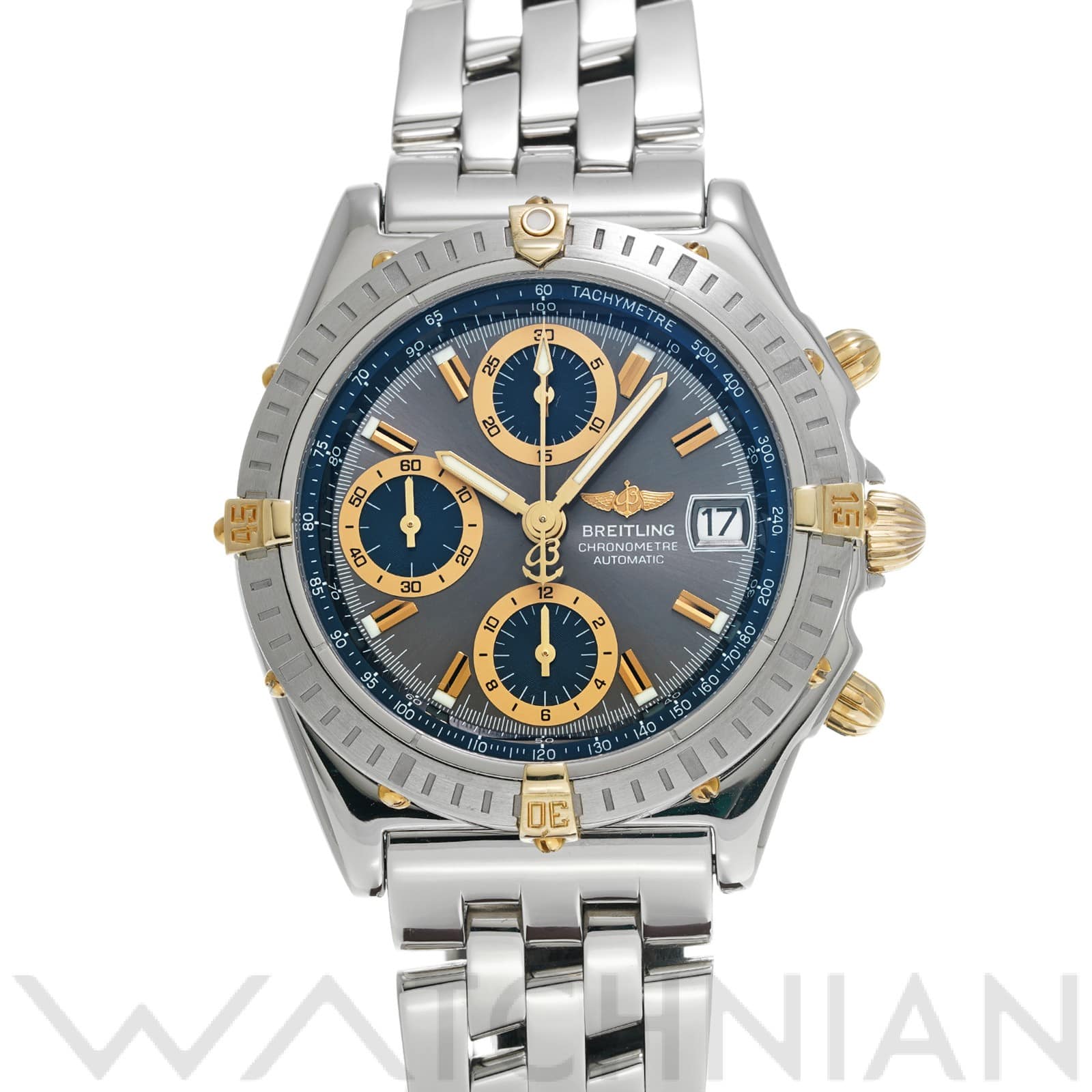 ブライトリング / BREITLING クロノマット ビコロ B13352 グレー/ブルー メンズ 時計 【中古】【wristwatch】
