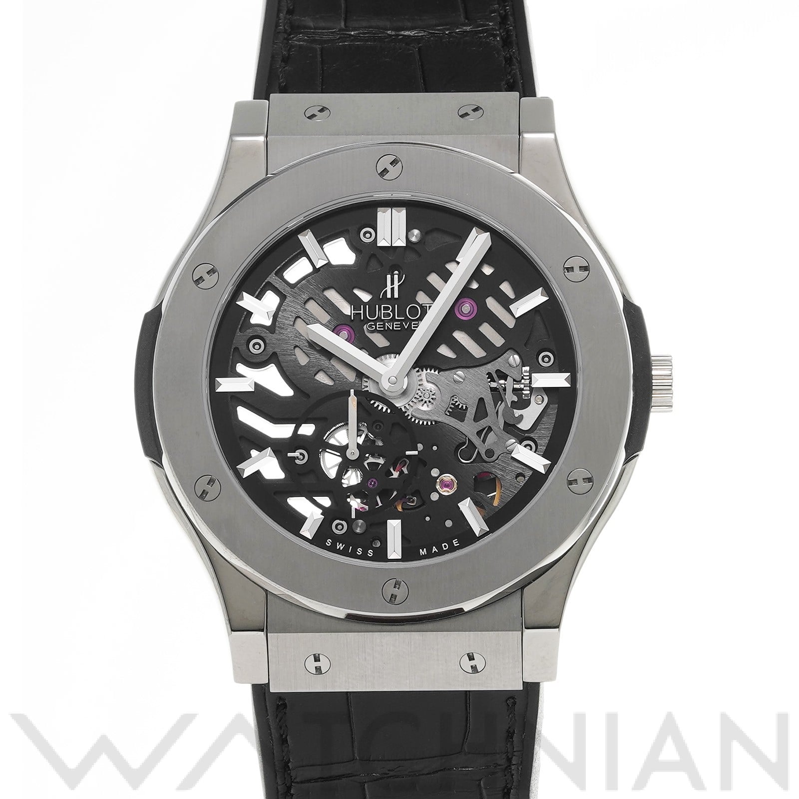ウブロ / HUBLOT クラシックフュージョン チタニウム クラシコ ウルトラシン 515.NX.0170.LR スケルトン メンズ 時計 【中古】【wristwatch】