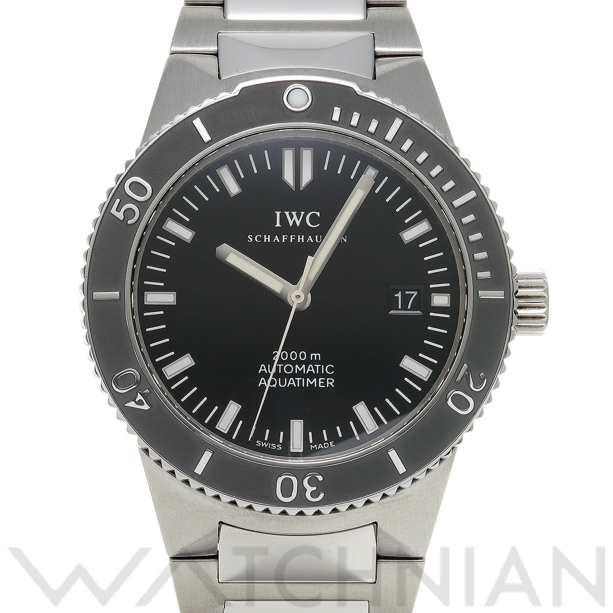 IWC GST アクアタイマー IW353602 ブラック メンズ 時計 【中古】【wristwatch】