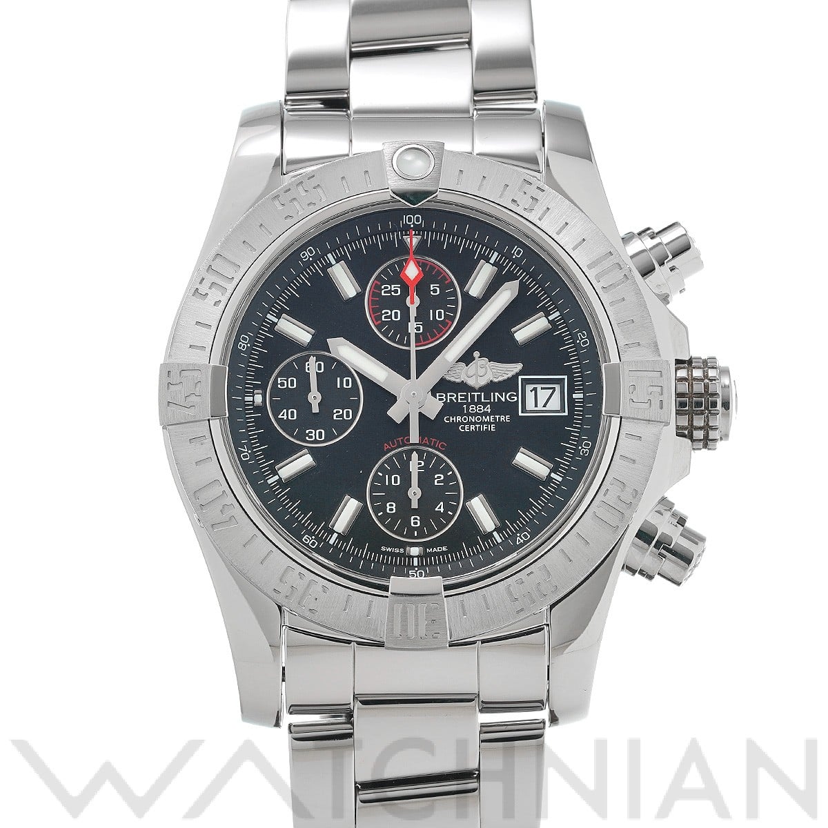 ブライトリング / BREITLING アベンジャーII  A1338111/BC32 ブラック メンズ 時計 【中古】【wristwatch】