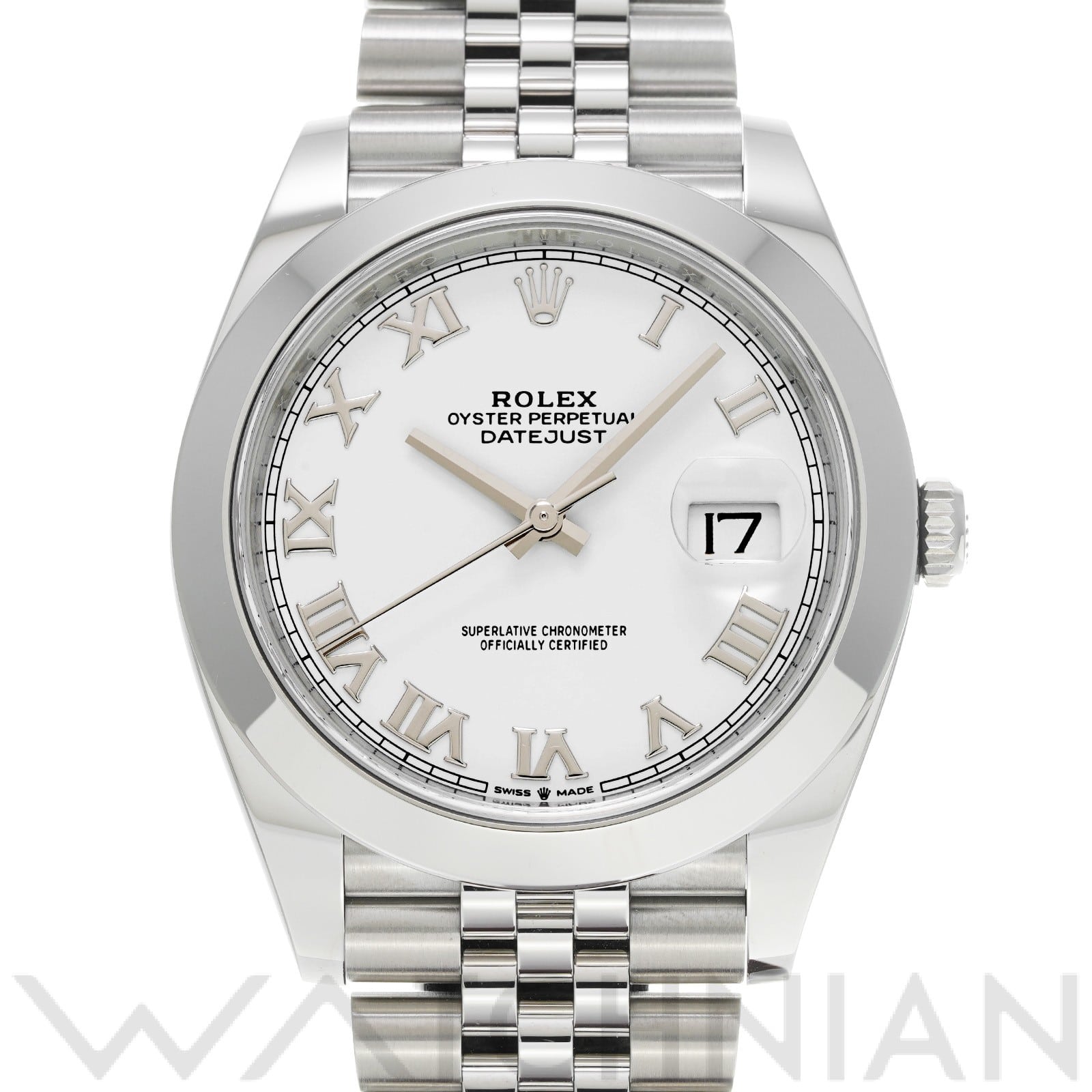 デイトジャスト 41 126300 ランダムシリアル ホワイト ロレックス ROLEX メンズ 【新品】