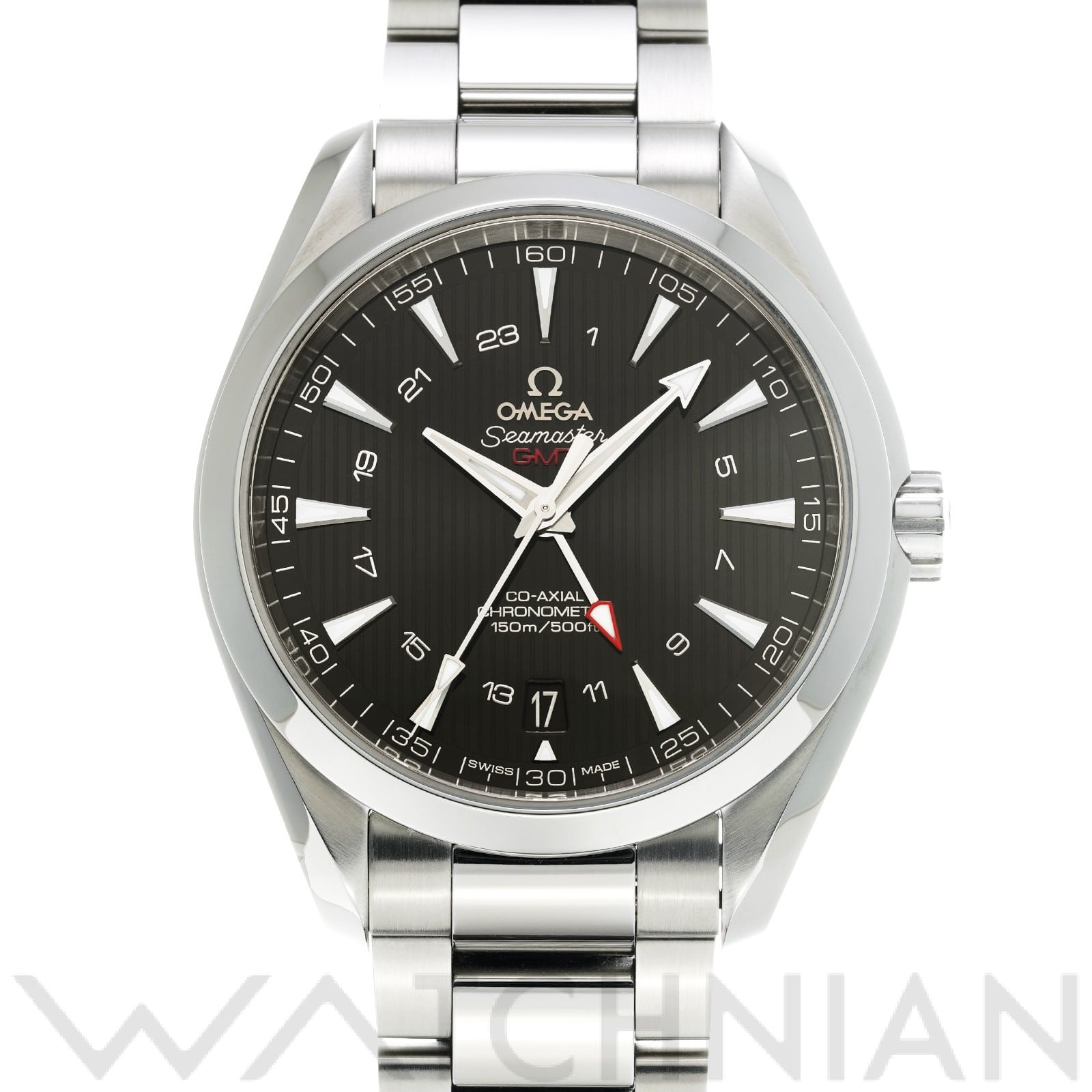 オメガ / OMEGA シーマスター アクアテラ コーアクシャル GMT 231.10.43.22.01.001 ブラック メンズ 時計 【中古】【wristwatch】
