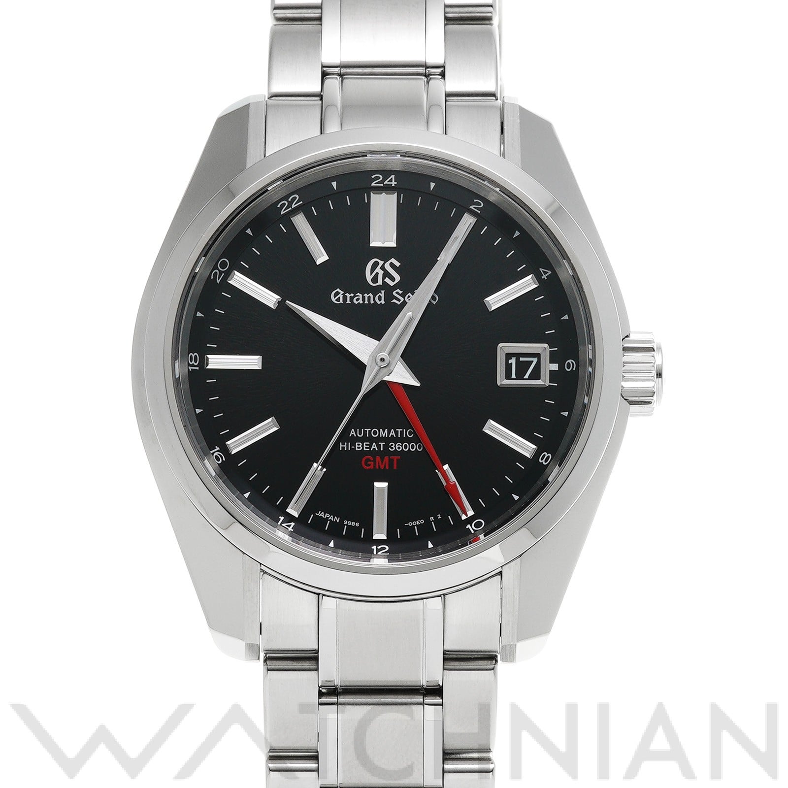 グランドセイコー / Grand Seiko ヘリテージコレクション メカニカル ハイビート36000 GMT SBGJ203 ブラック メンズ 時計 【中古】【wristwatch】