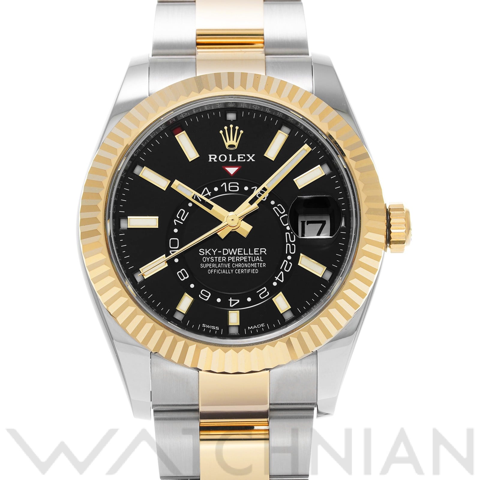 スカイドゥエラー 326933 ランダムシリアル ブライトブラック ロレックス ROLEX メンズ 【中古】