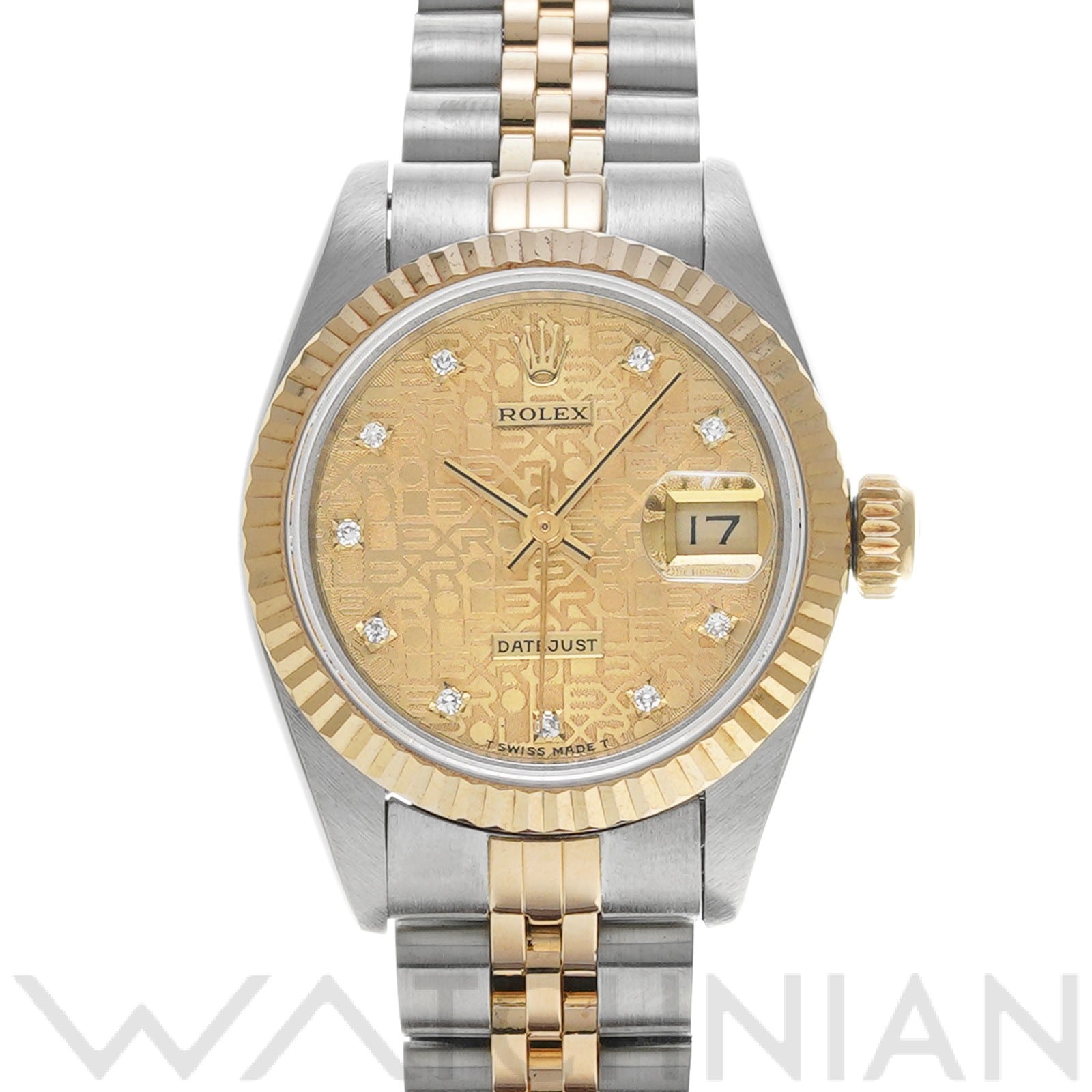 ロレックス デイトジャスト 26 69173G シャンパンコンピュータ/ダイヤモンド レディース 時計 【中古】【wristwatch】