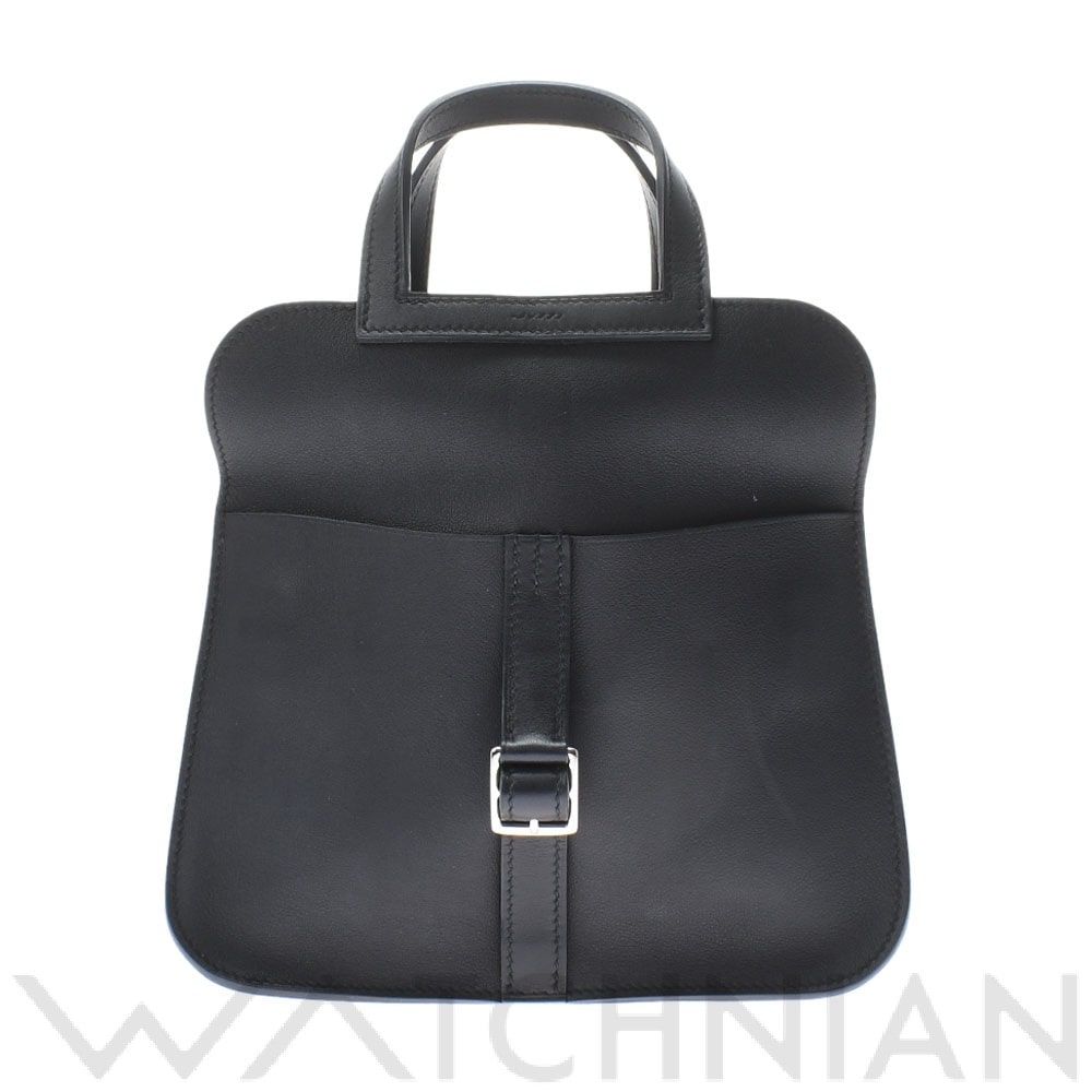 アルザン ミニ  ショルダーバッグ ブラック/パラジウム金具 ヴォースイフト HERMES エルメス レディース 【中古】