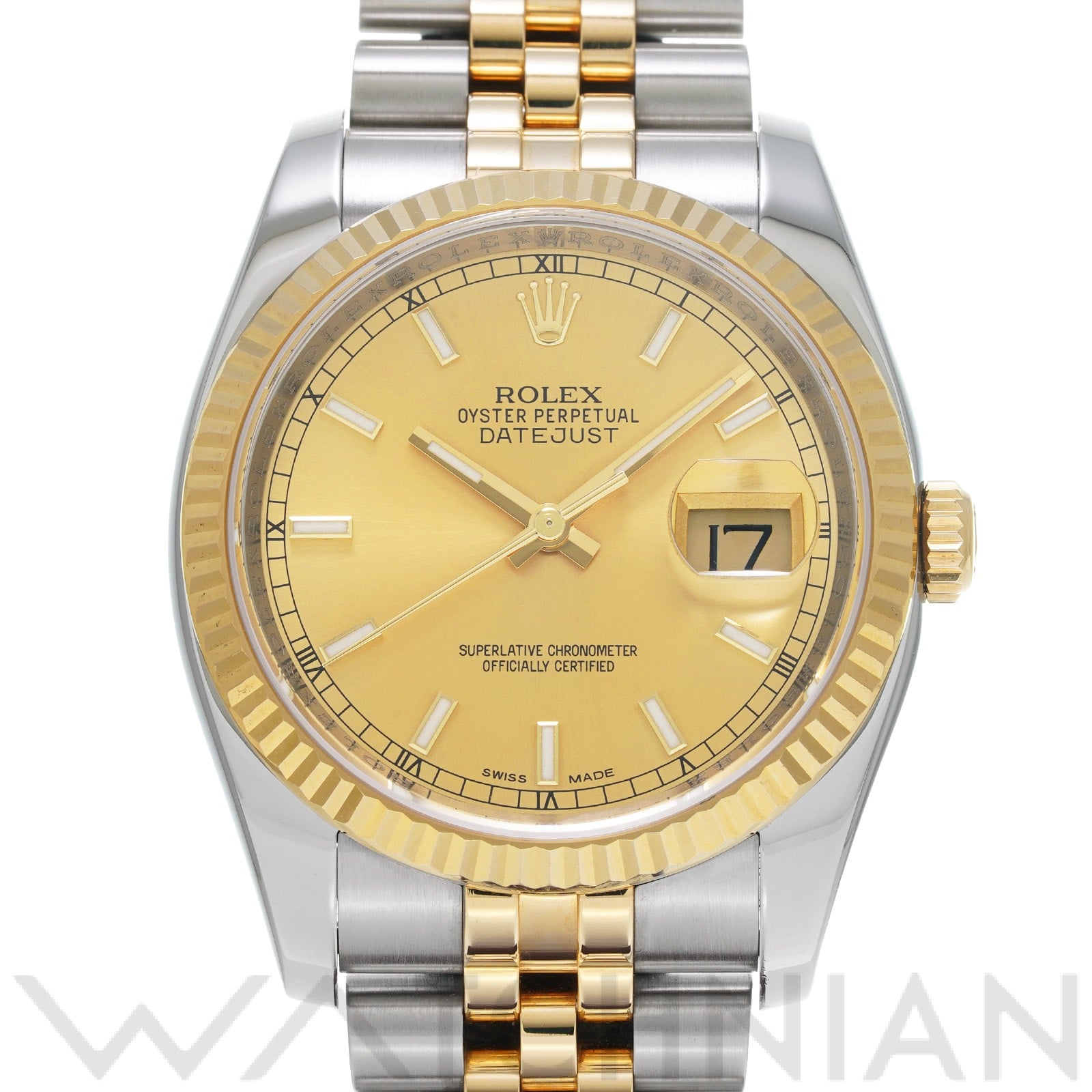 ロレックス デイトジャスト 36 116233 シャンパン メンズ 時計 【中古】【wristwatch】