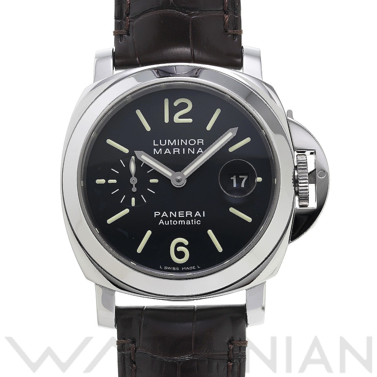 ルミノールマリーナ オートマティック PAM00104 H番(2005年製造) ブラック パネライ PANERAI メンズ 【中古】
