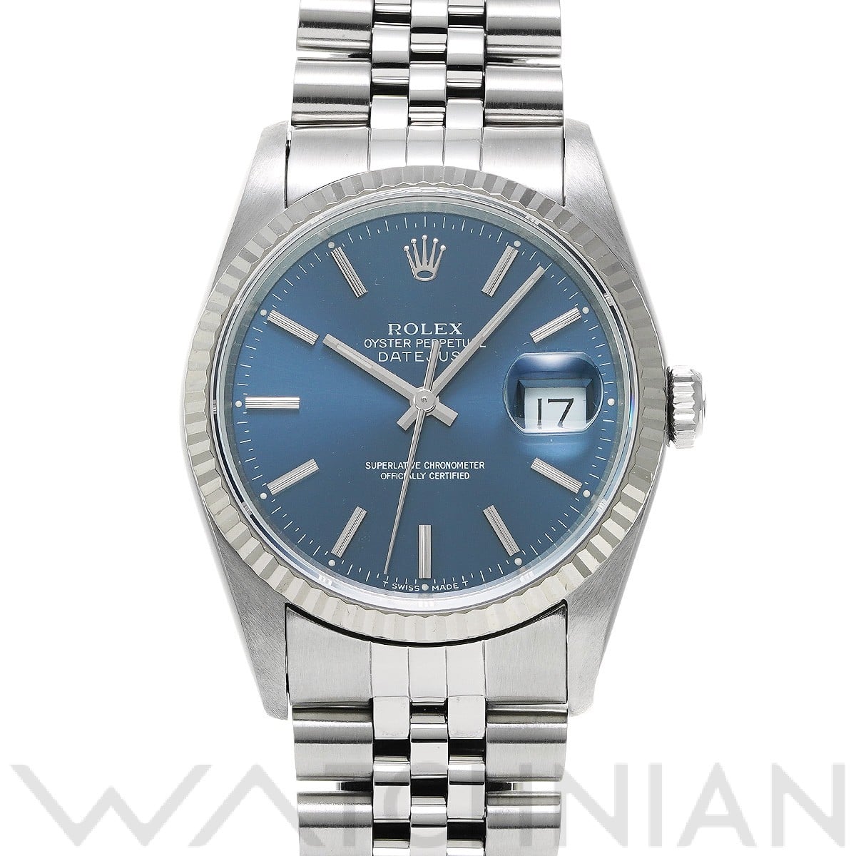 ロレックス デイトジャスト 16234 ブルー メンズ 時計 【中古】【wristwatch】