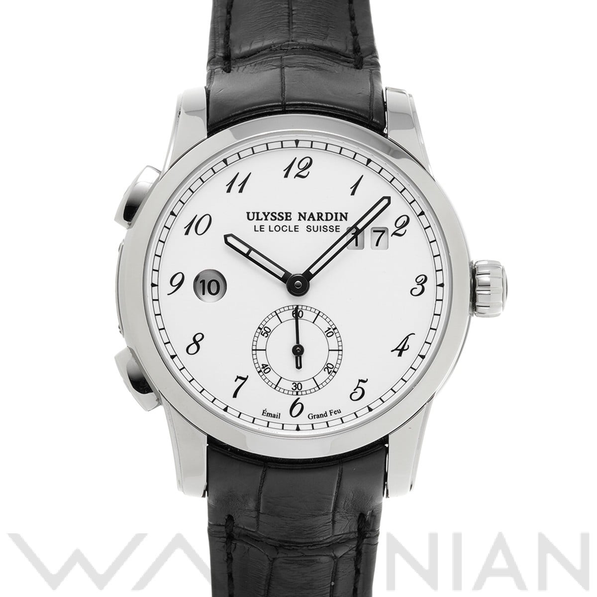 デュアルタイム マニュファクチュール 3343-126 ホワイト ユリス ナルダン Ulysse Nardin メンズ 【中古】