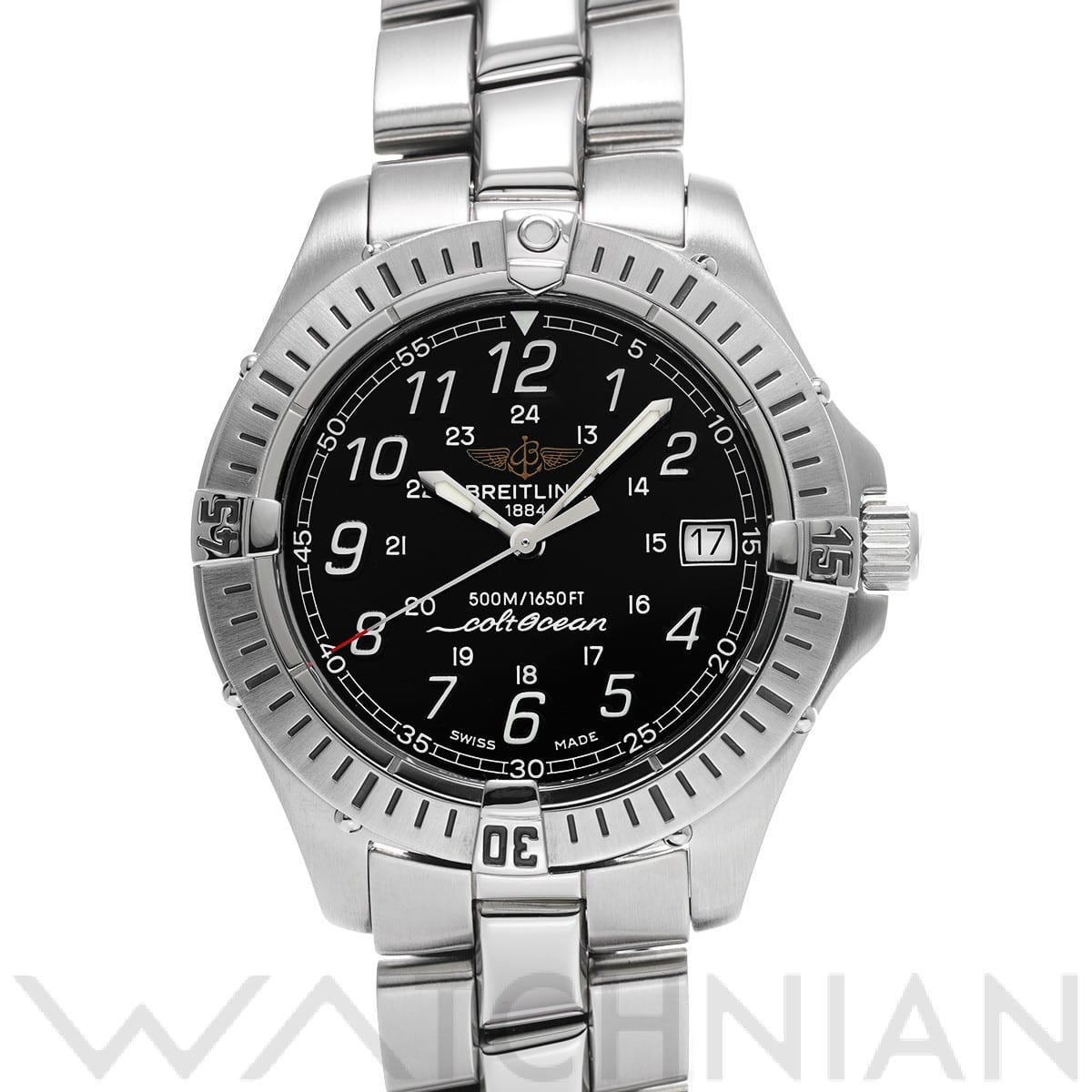 ブライトリング コルト オーシャン A655B13FA ブラック メンズ 時計 【中古】【wristwatch】