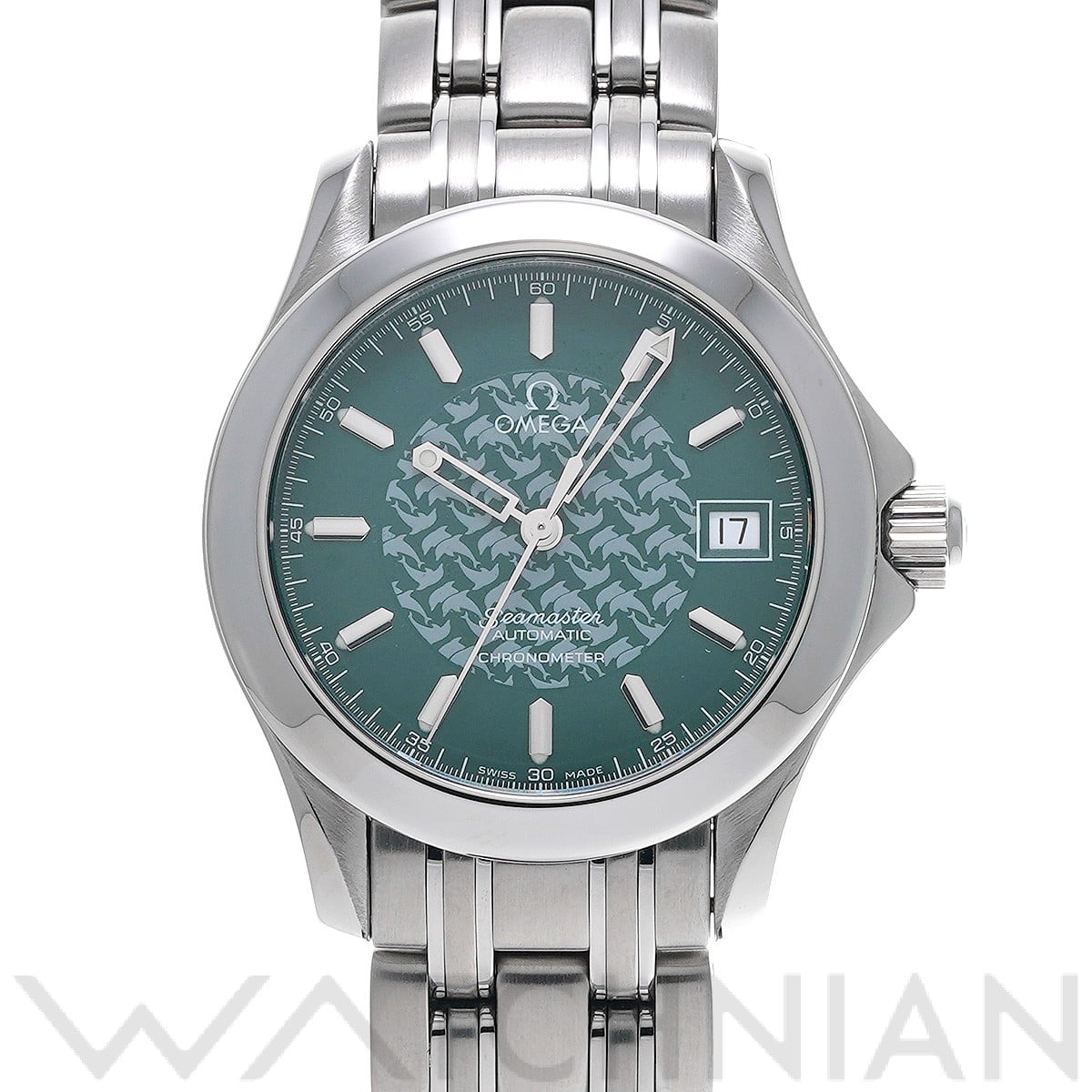 オメガ / OMEGA シーマスター 120 ジャックマイヨール 1998 2506.70 グリーン メンズ 時計 【中古】【wristwatch】