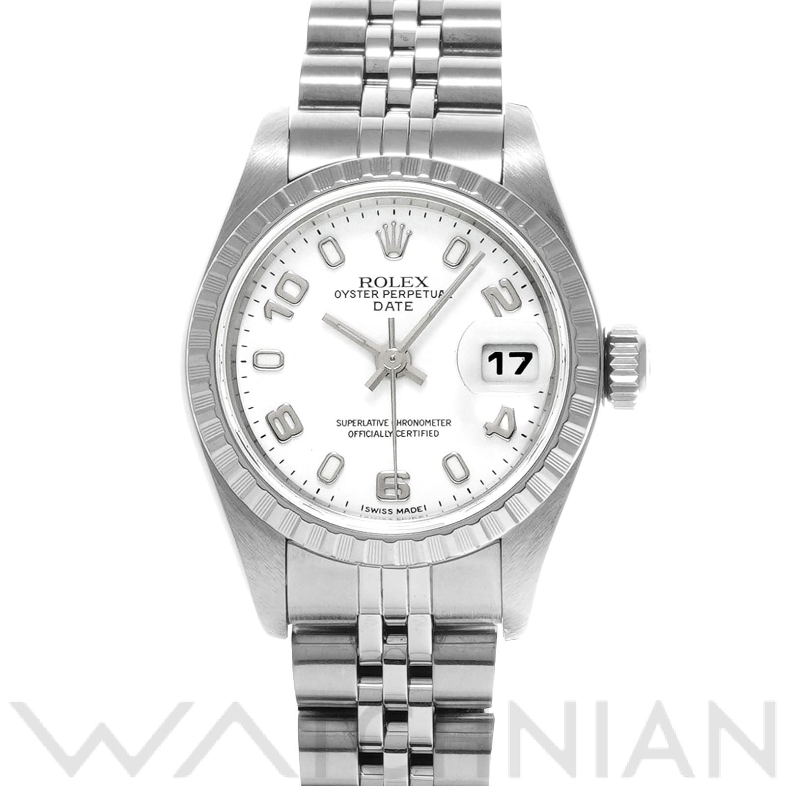 オイスターパーペチュアル デイト 26 79240 F番(2004年頃製造) ホワイト ロレックス ROLEX レディース 【中古】