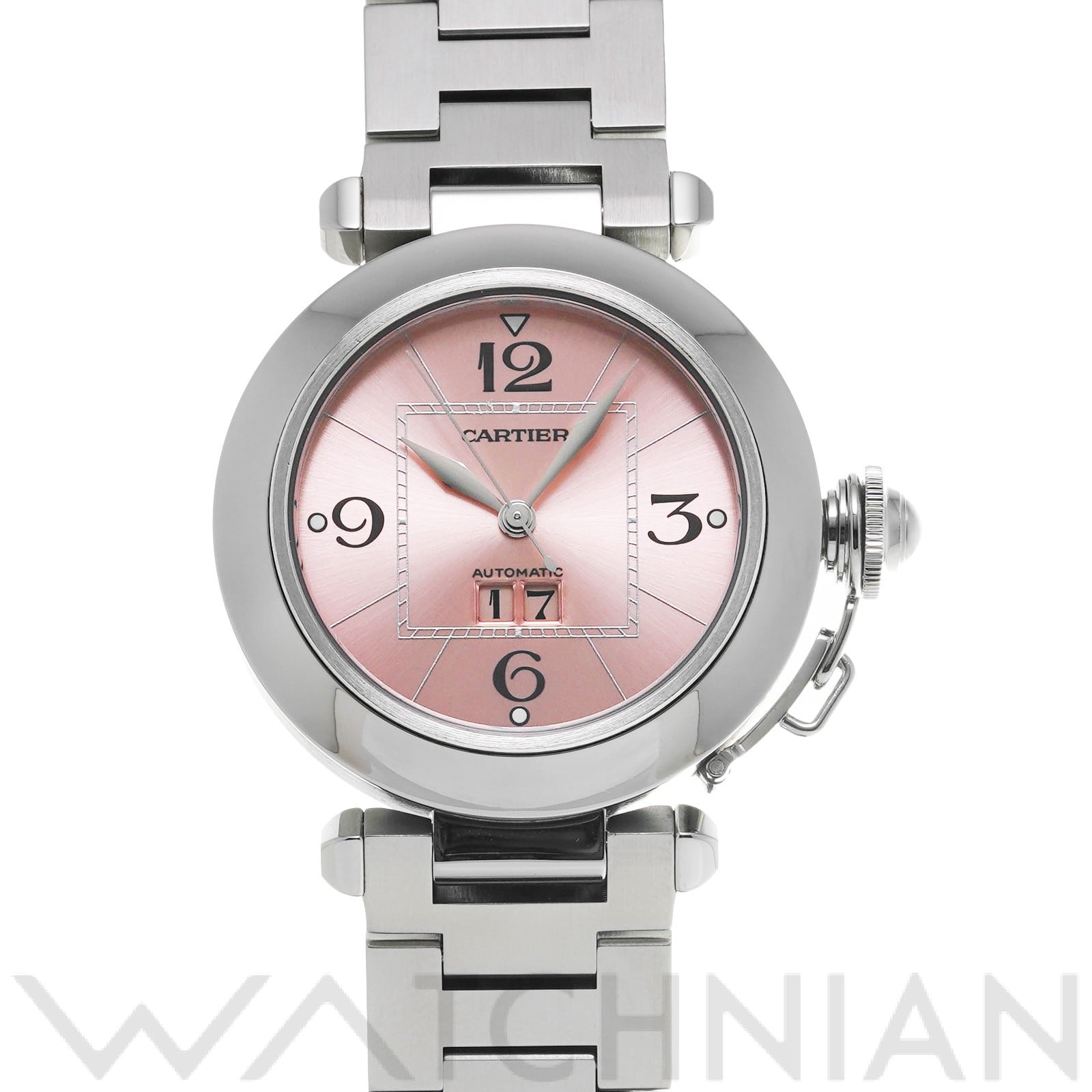 カルティエ / CARTIER パシャC ビッグデイト W31058M7 ピンク ユニセックス 時計 【中古】【wristwatch】