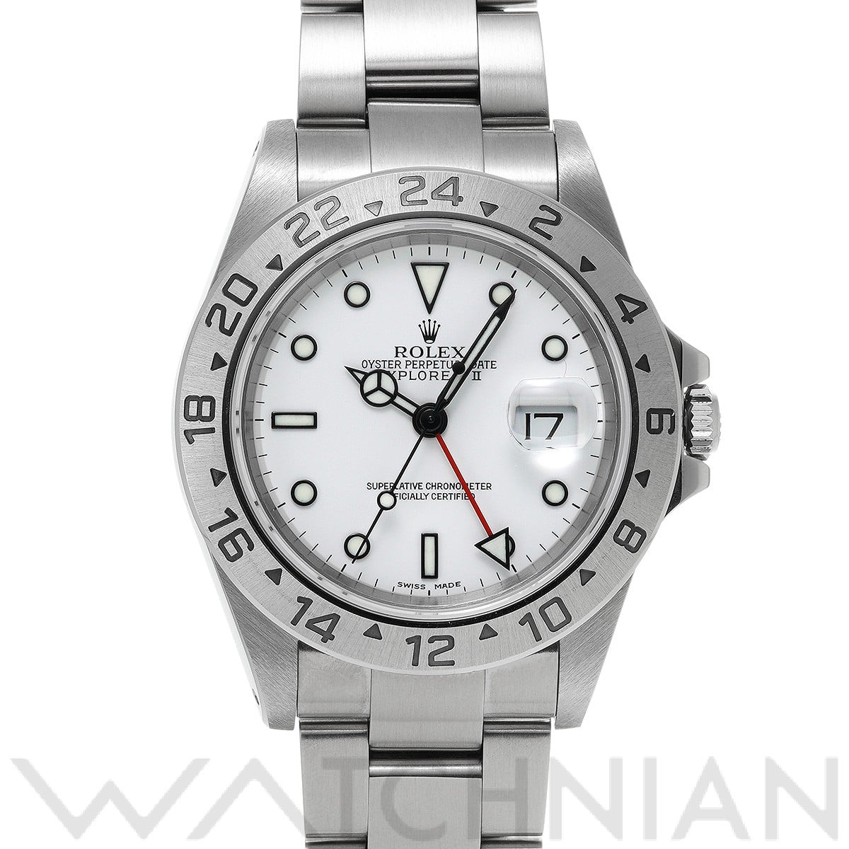 ロレックス エクスプローラーII 16570 ホワイト メンズ 時計 【中古】【wristwatch】