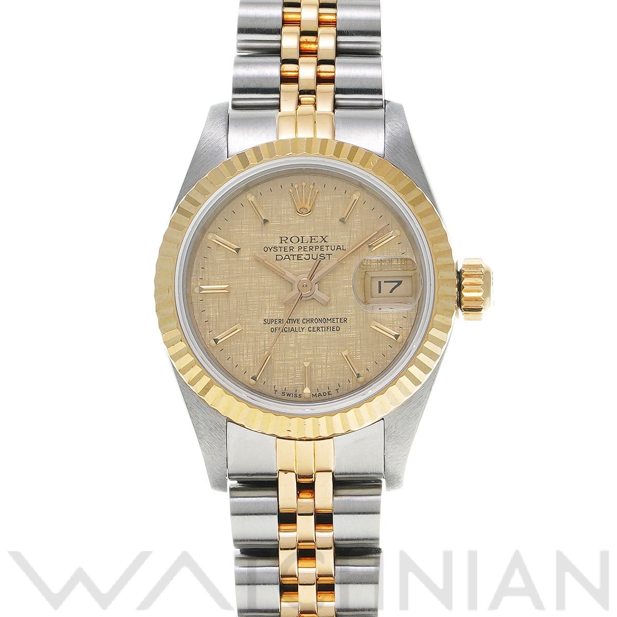 ロレックス デイトジャスト 69173 シャンパンモザイク レディース 時計 【中古】【wristwatch】